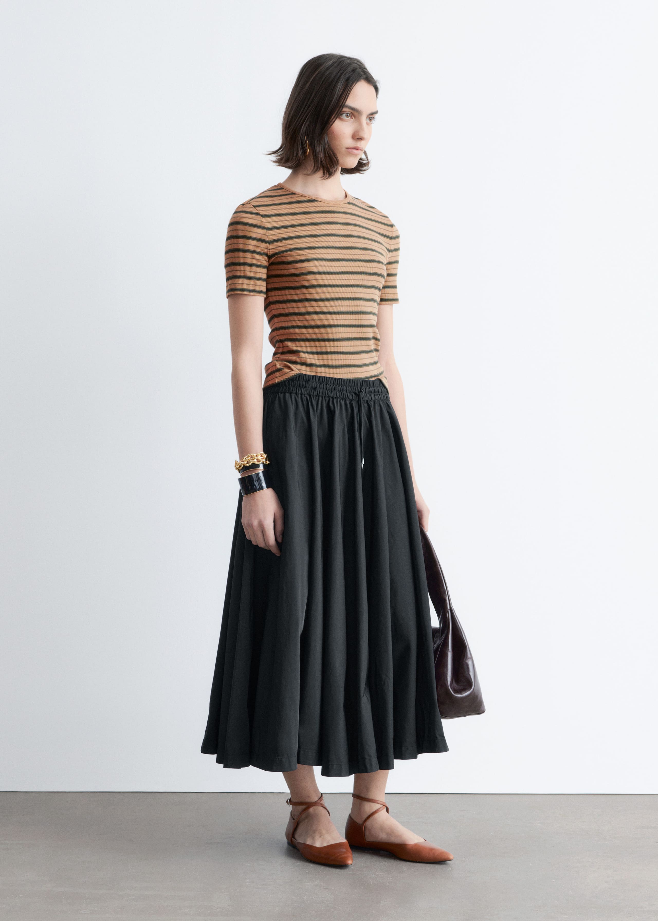 Image of Ribbed T-shirt