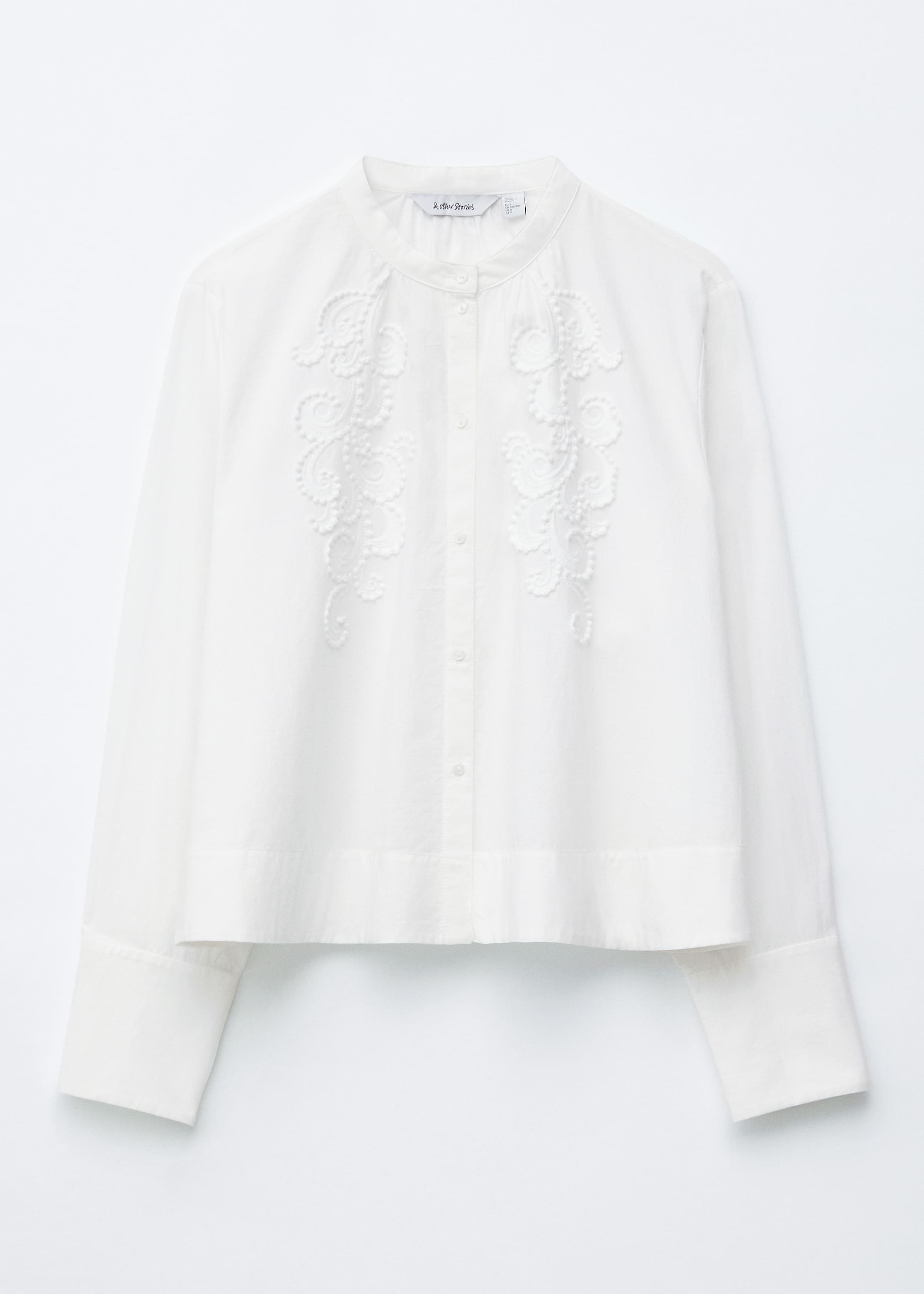 View larger image: Cotton Embroidered Blouse - White - Ladies | H&M GB 6