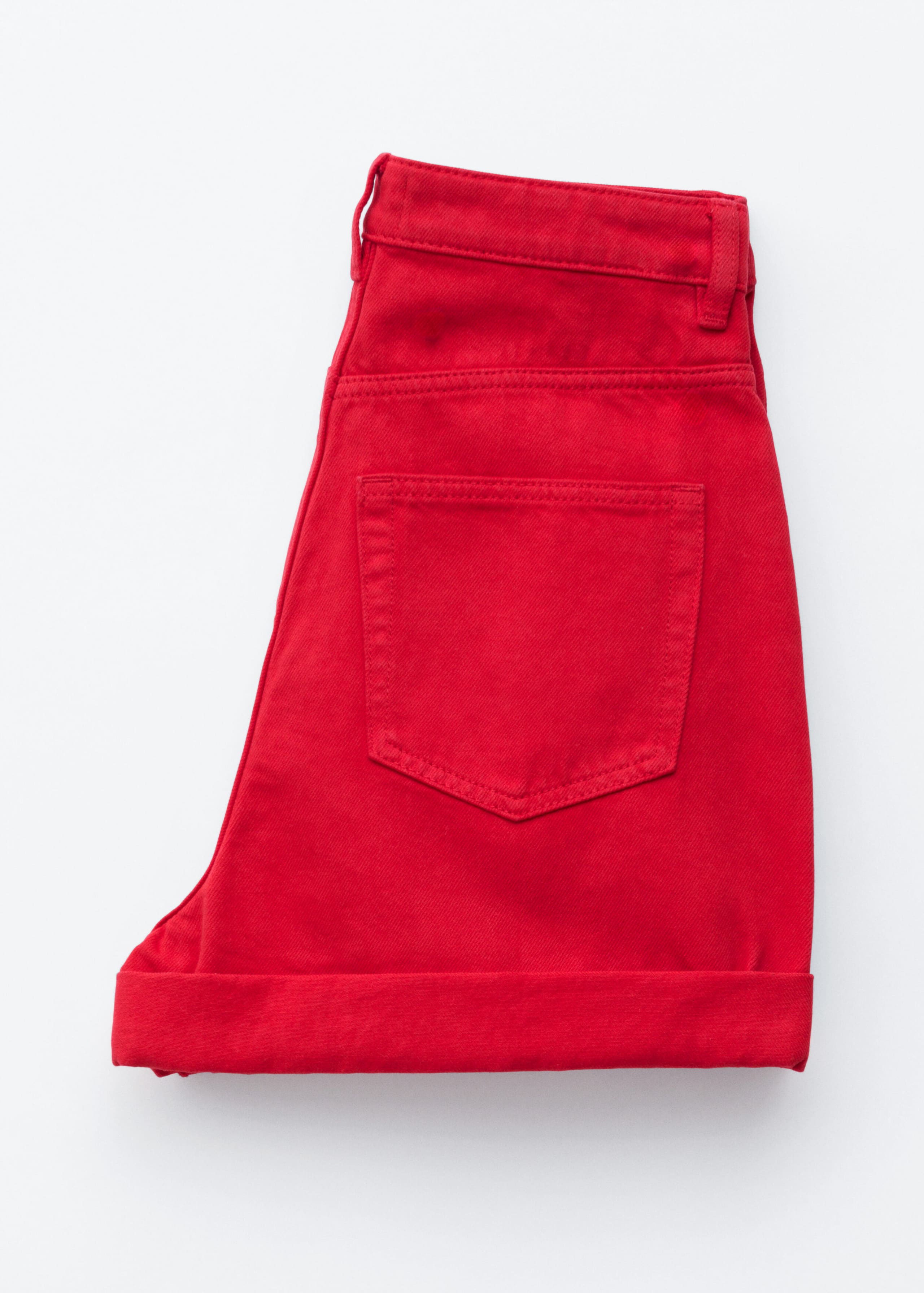 Image of High-Waist Denim Shorts