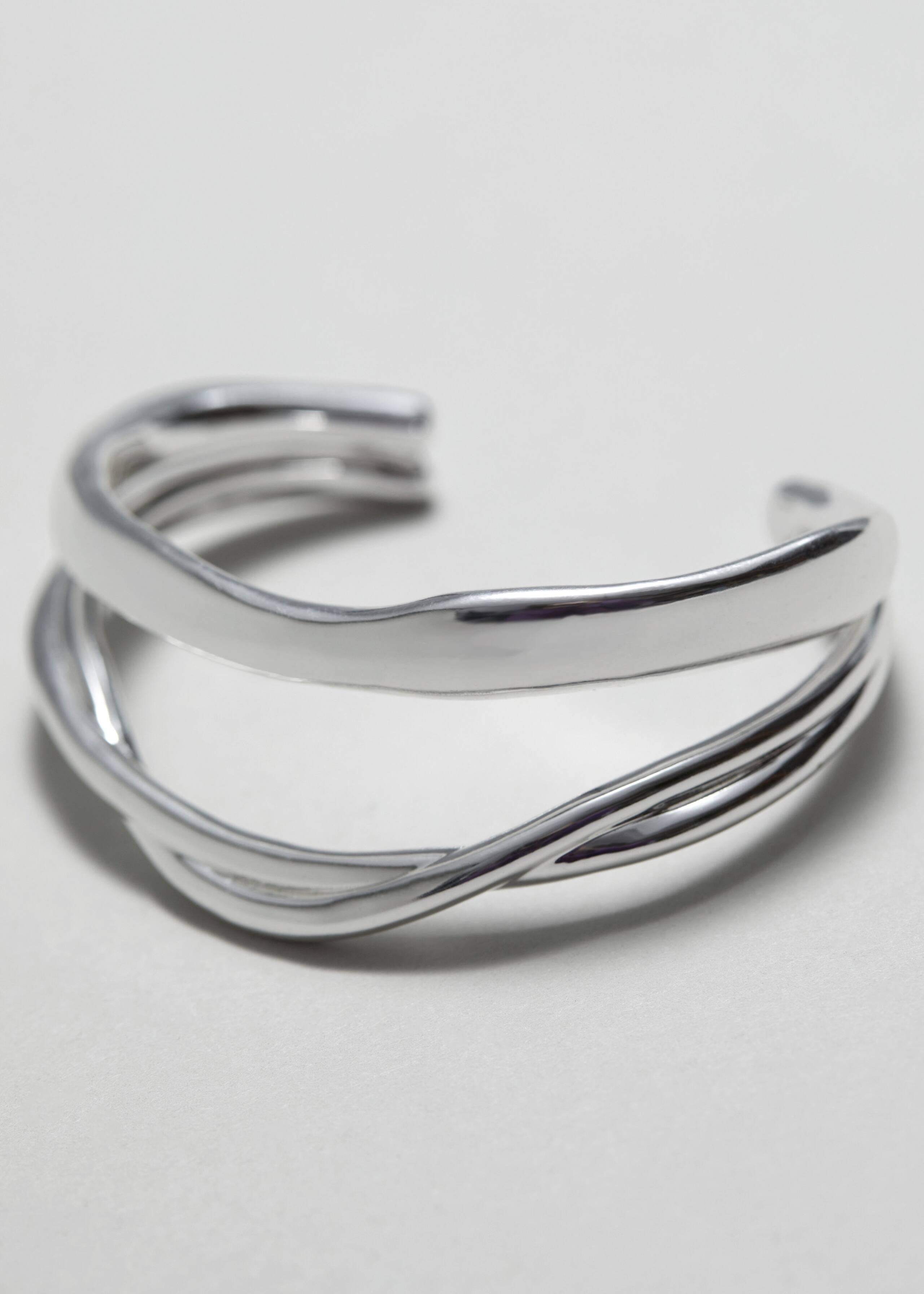Sculptural Cuff Bracelet - {{variantName}} - Descriptive Detail