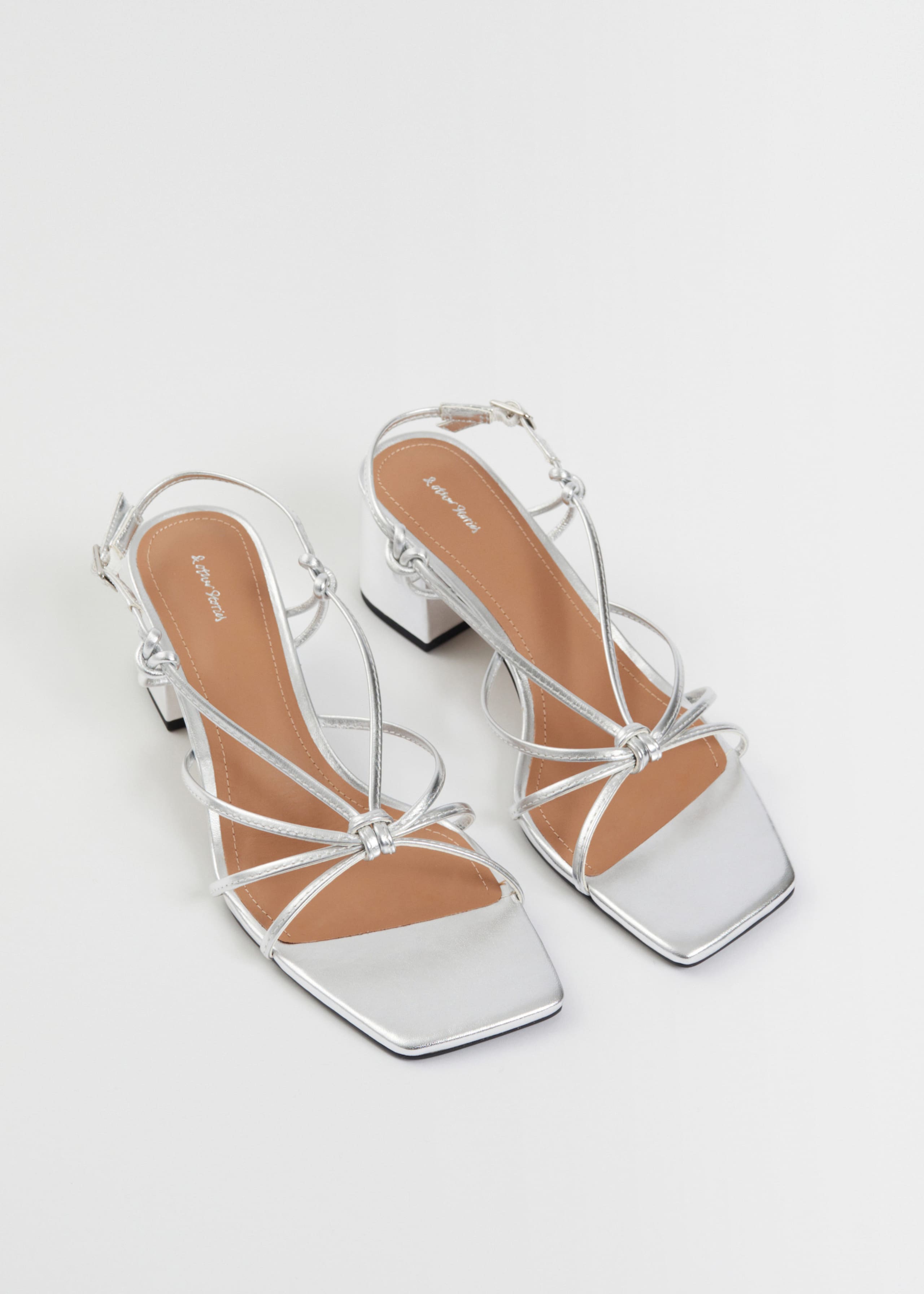Image of Strappy Knotted Leather Sandals