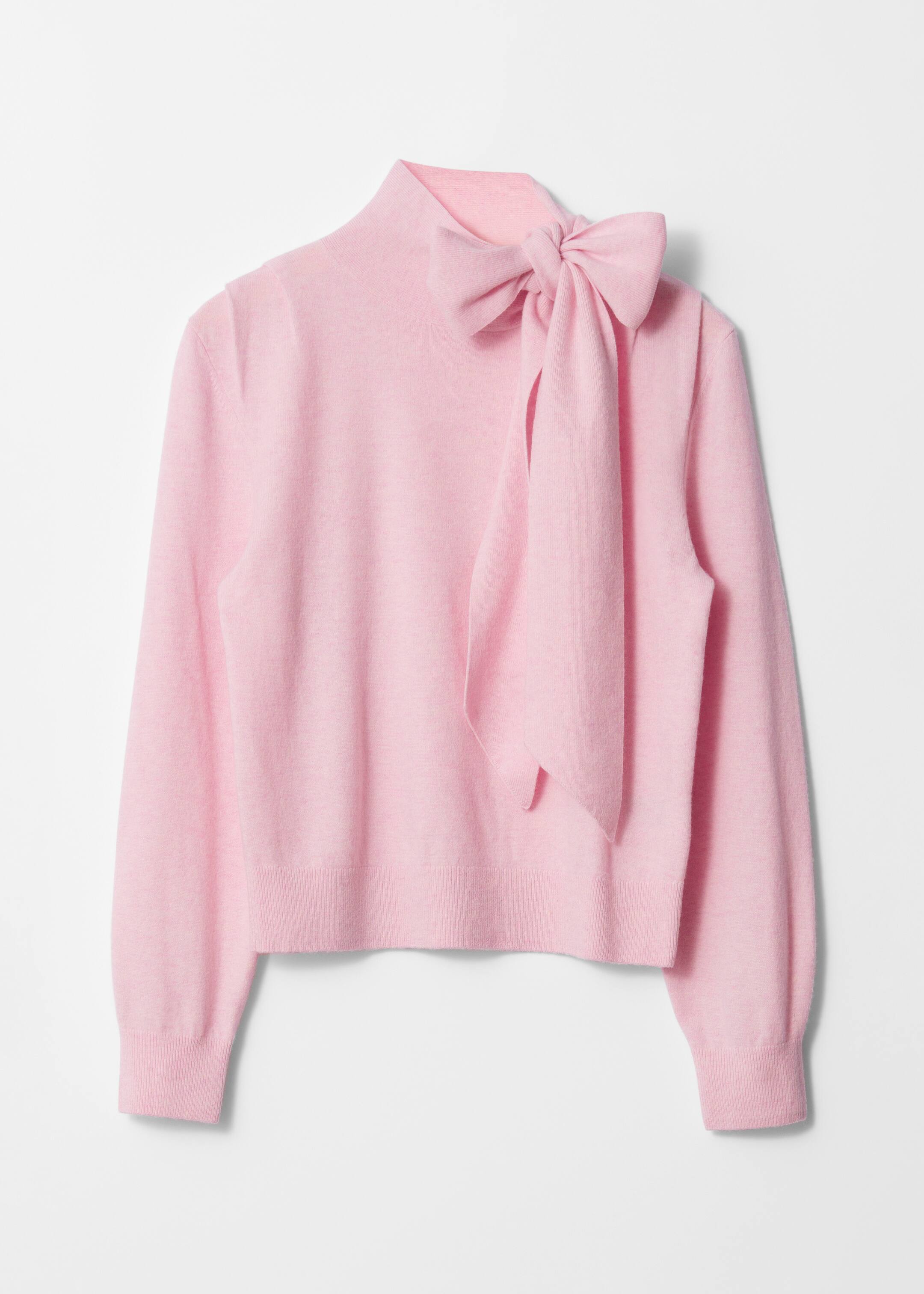 Größeres Bild ansehen: Pullover aus Merinowolle mit Bindedetail - Rosa - Ladies | H&M DE 1