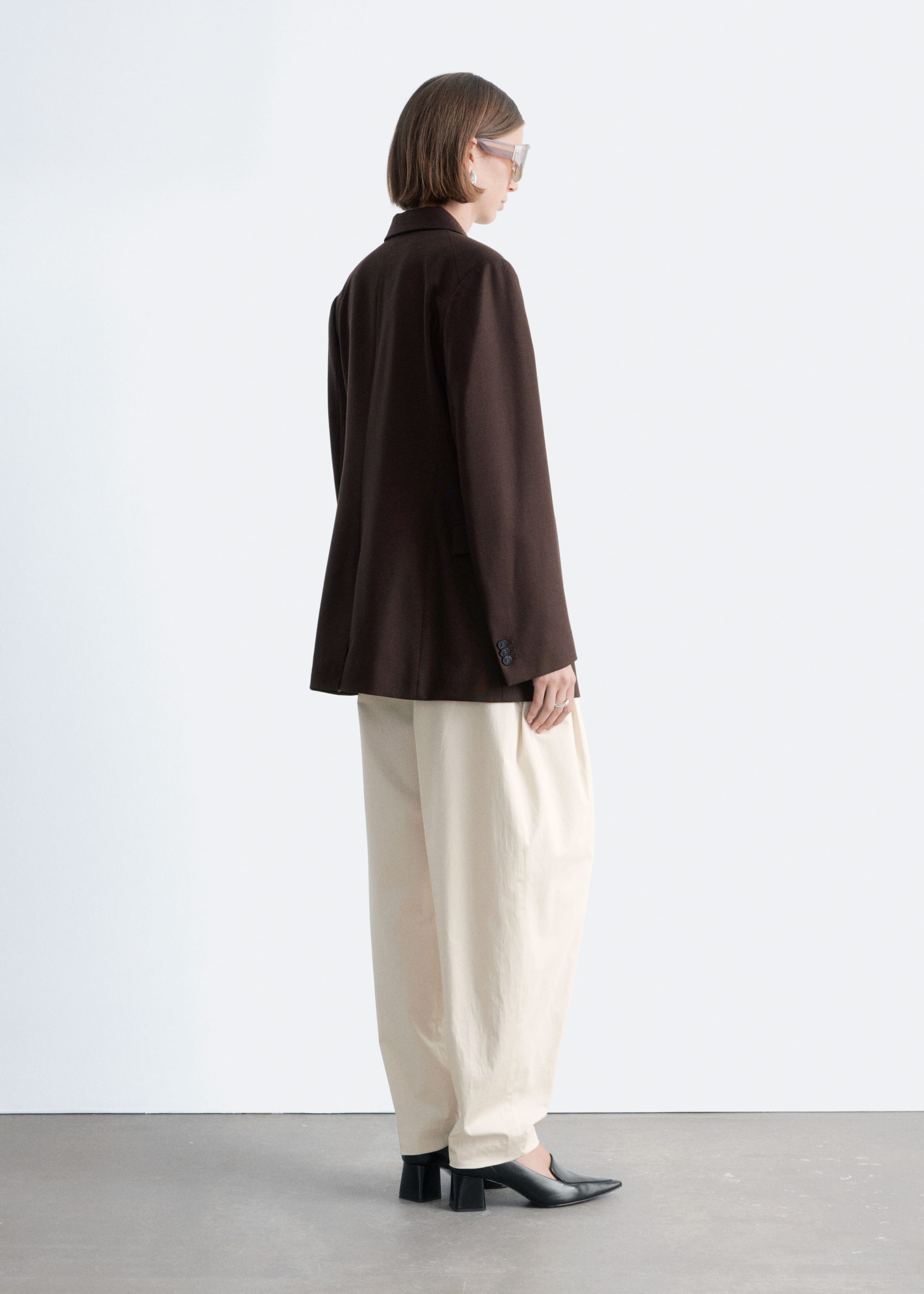 Tapered Blazer - Mole - Lookbook