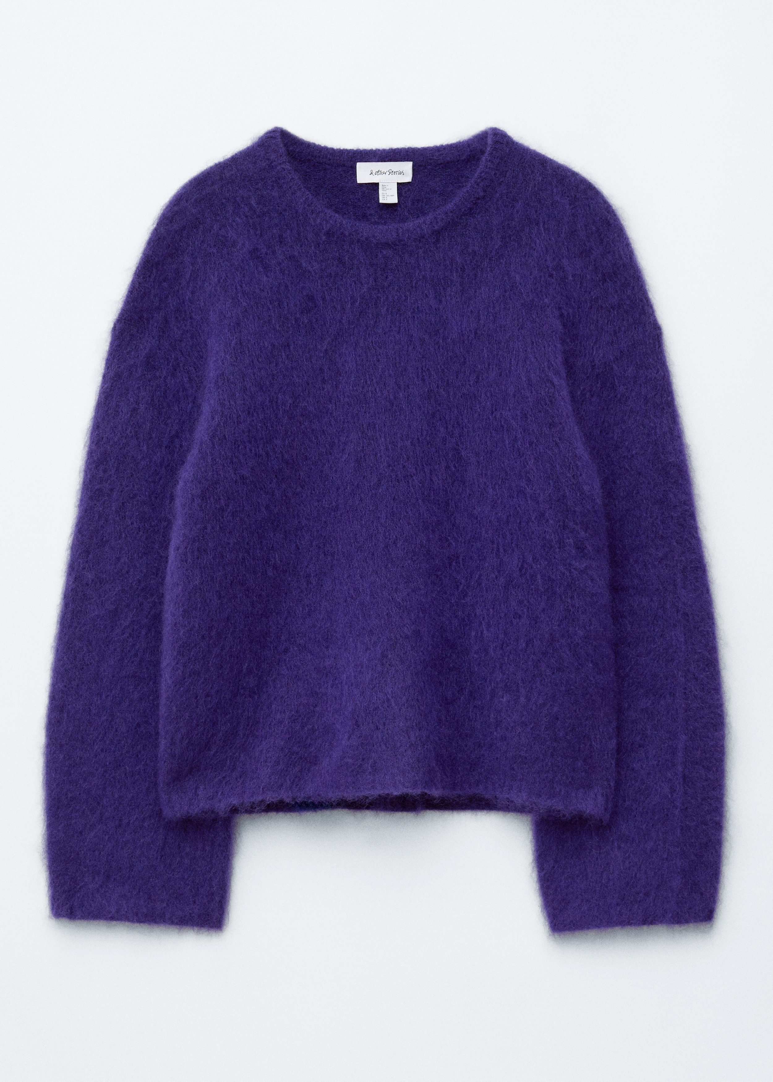 Brushed Mohair-Blend Sweater - Dark Purple - & Other Stories US