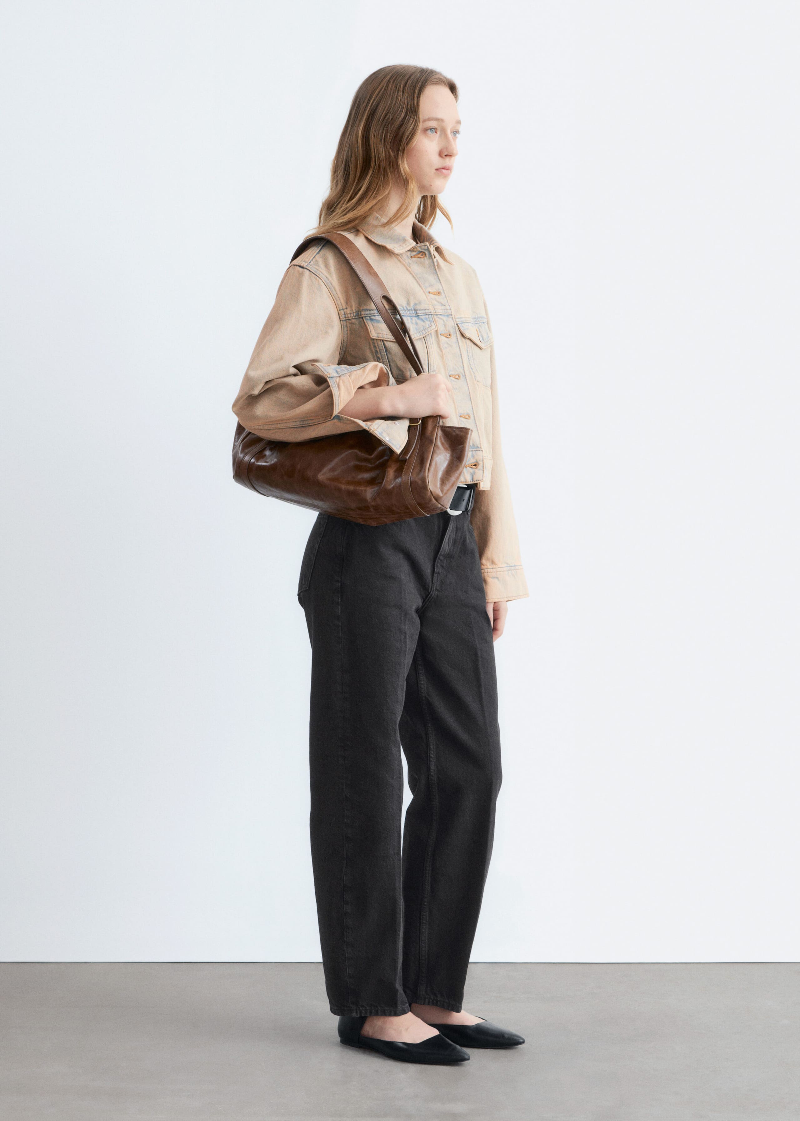 Image of Cropped Overdye Denim Jacket