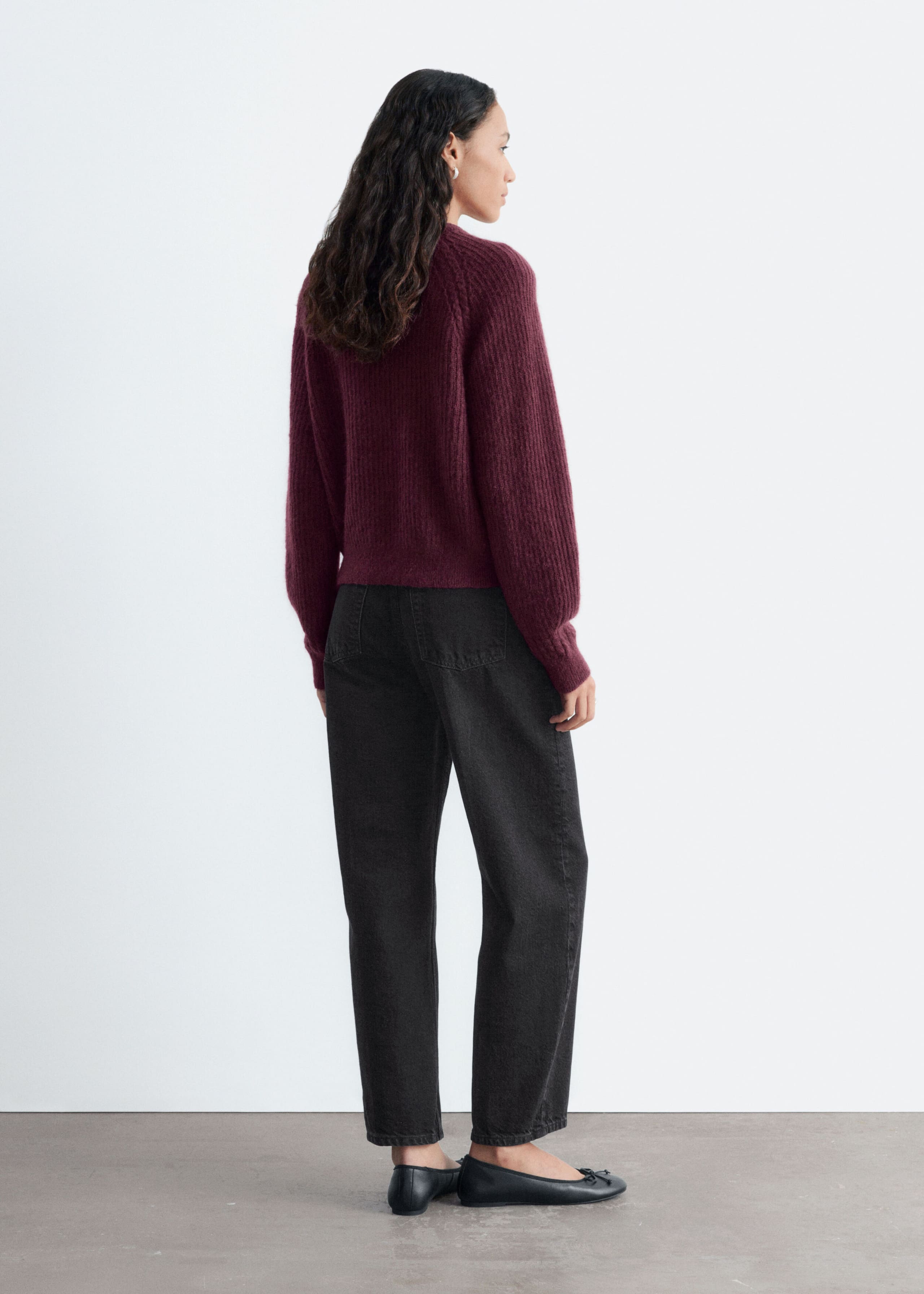Maglione in misto mohair - Rosa polvere - Lookbook