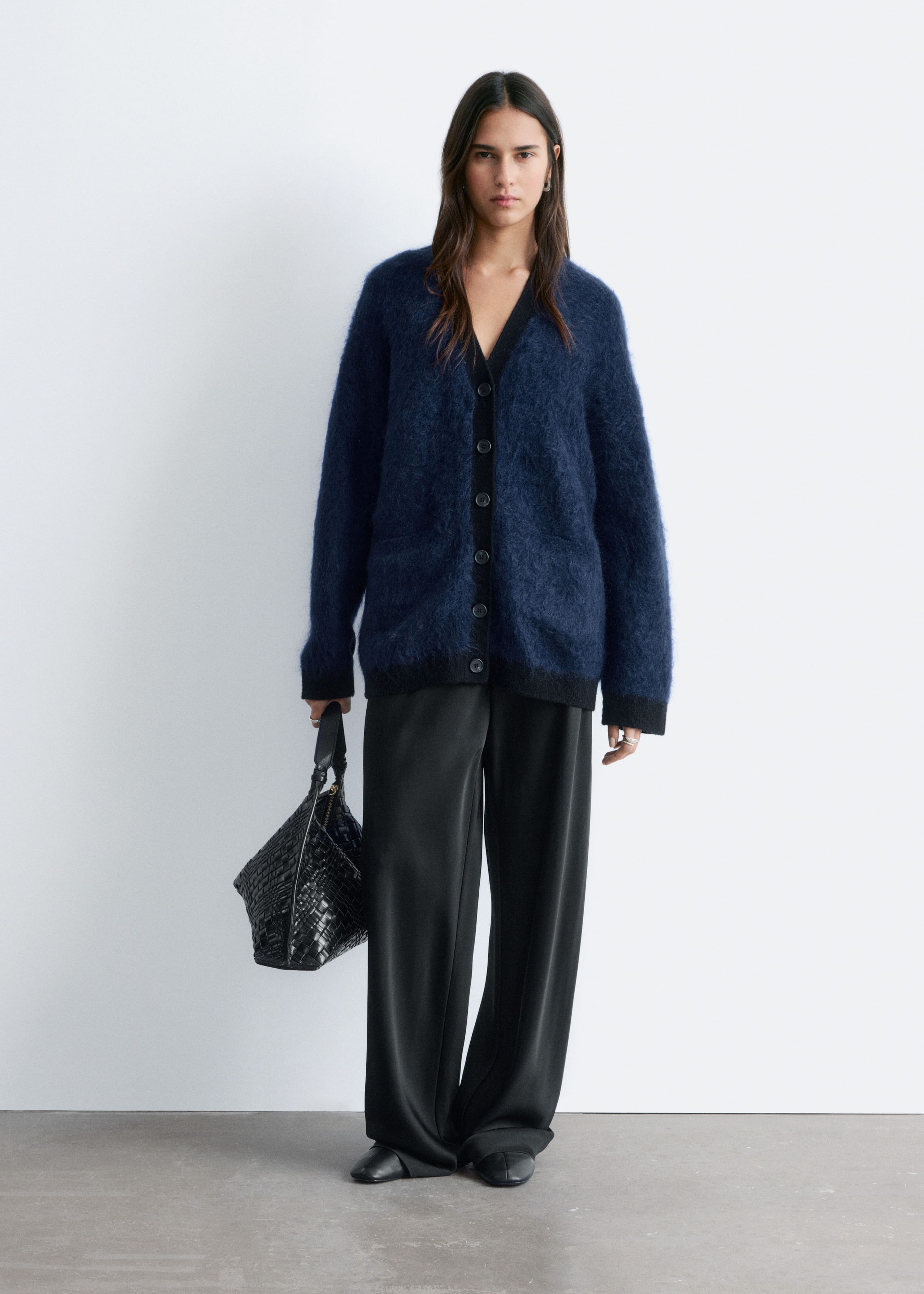 Image of Oversized Mohair-Blend Cardigan