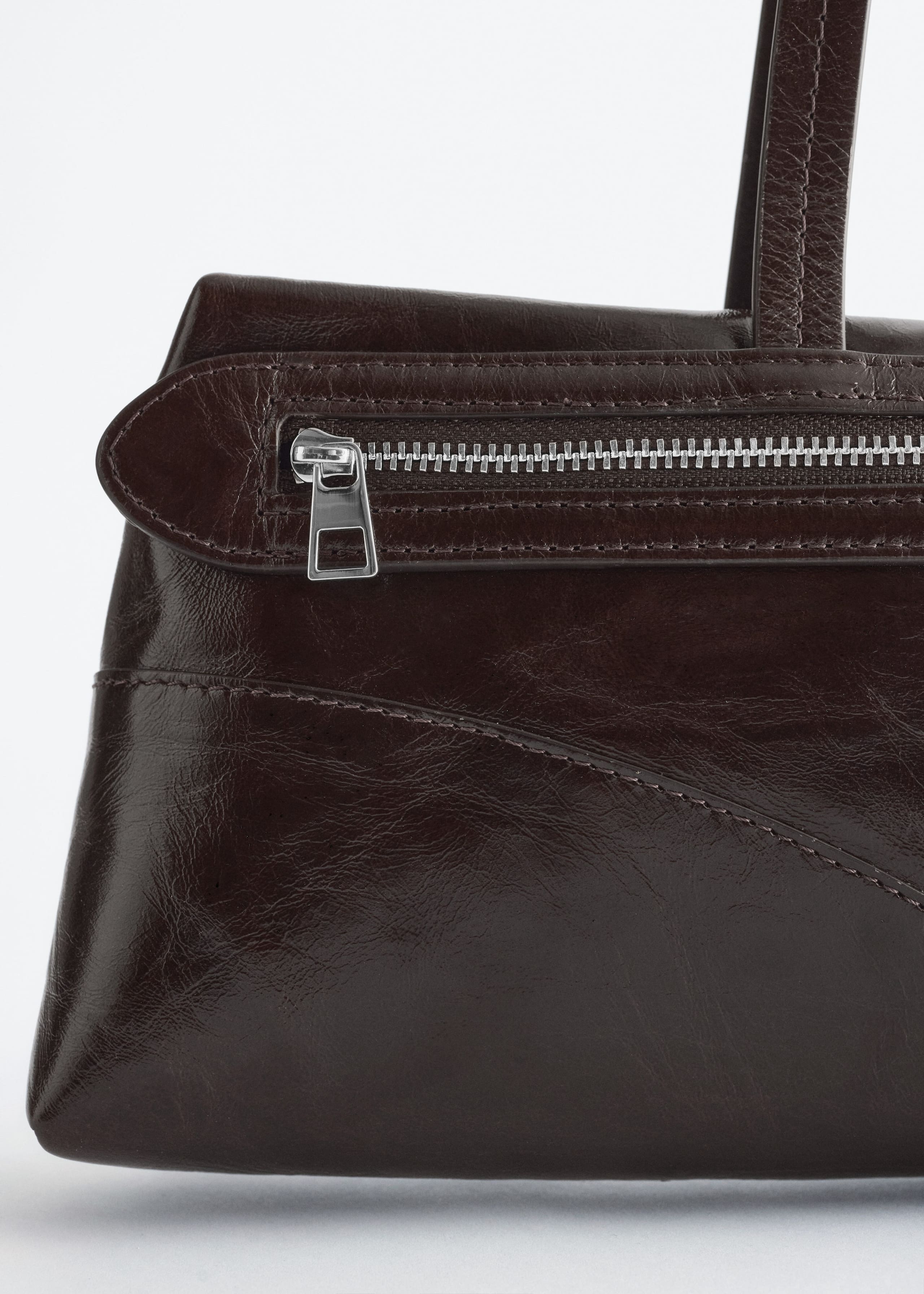 Slim Leather Shoulder Bag - Bright Yellow Suede - Still Life