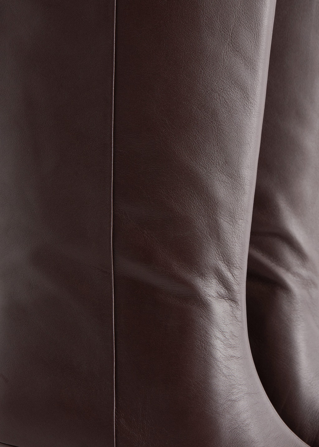 Image of Kitten Heel Leather Knee Boots