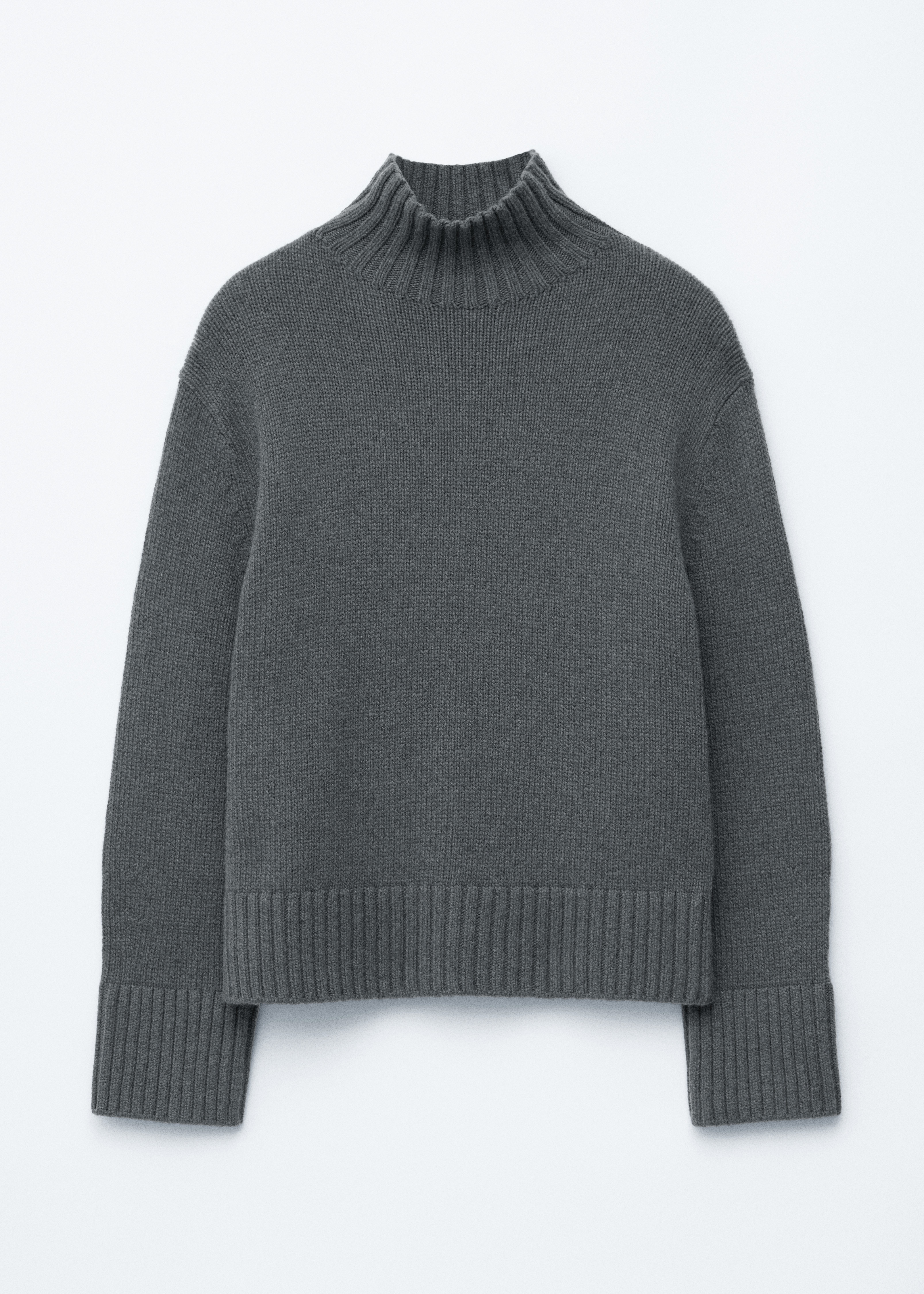 Cashmere-Blend Turtleneck Jumper - Тъмно сив/Mole