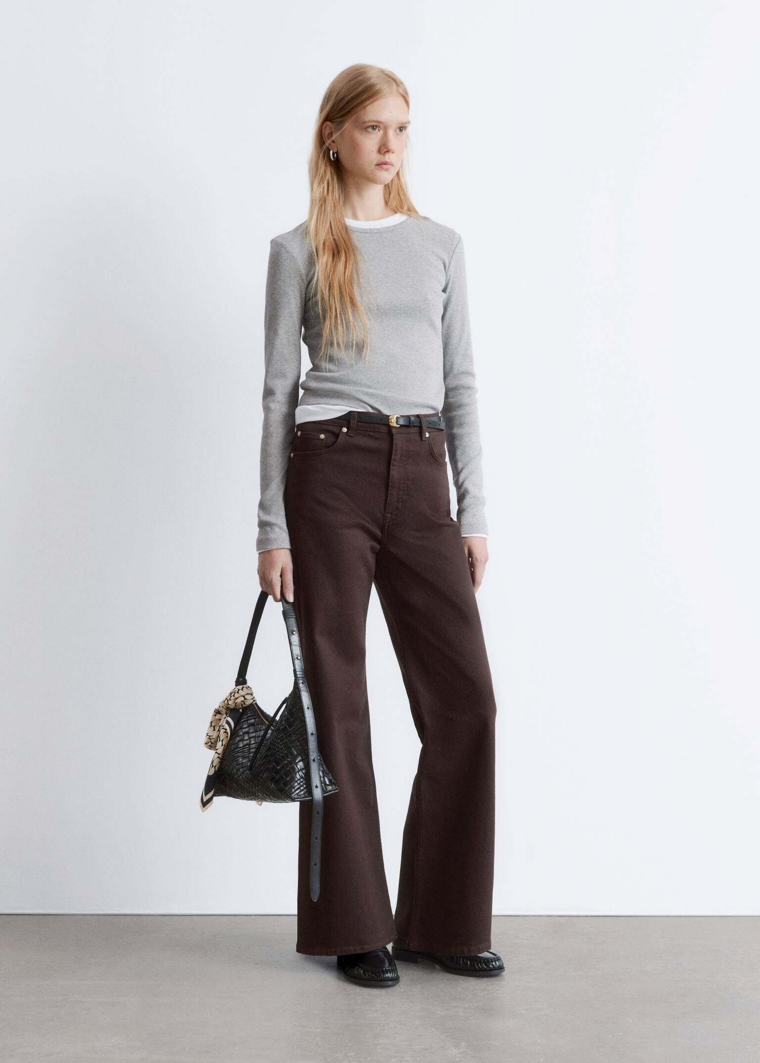 Wide-Leg Jeans - Dark Brown/Blue/Dark Blue/Dark Red/Mid Blue Wash/Light blue/Black/Medium Blue