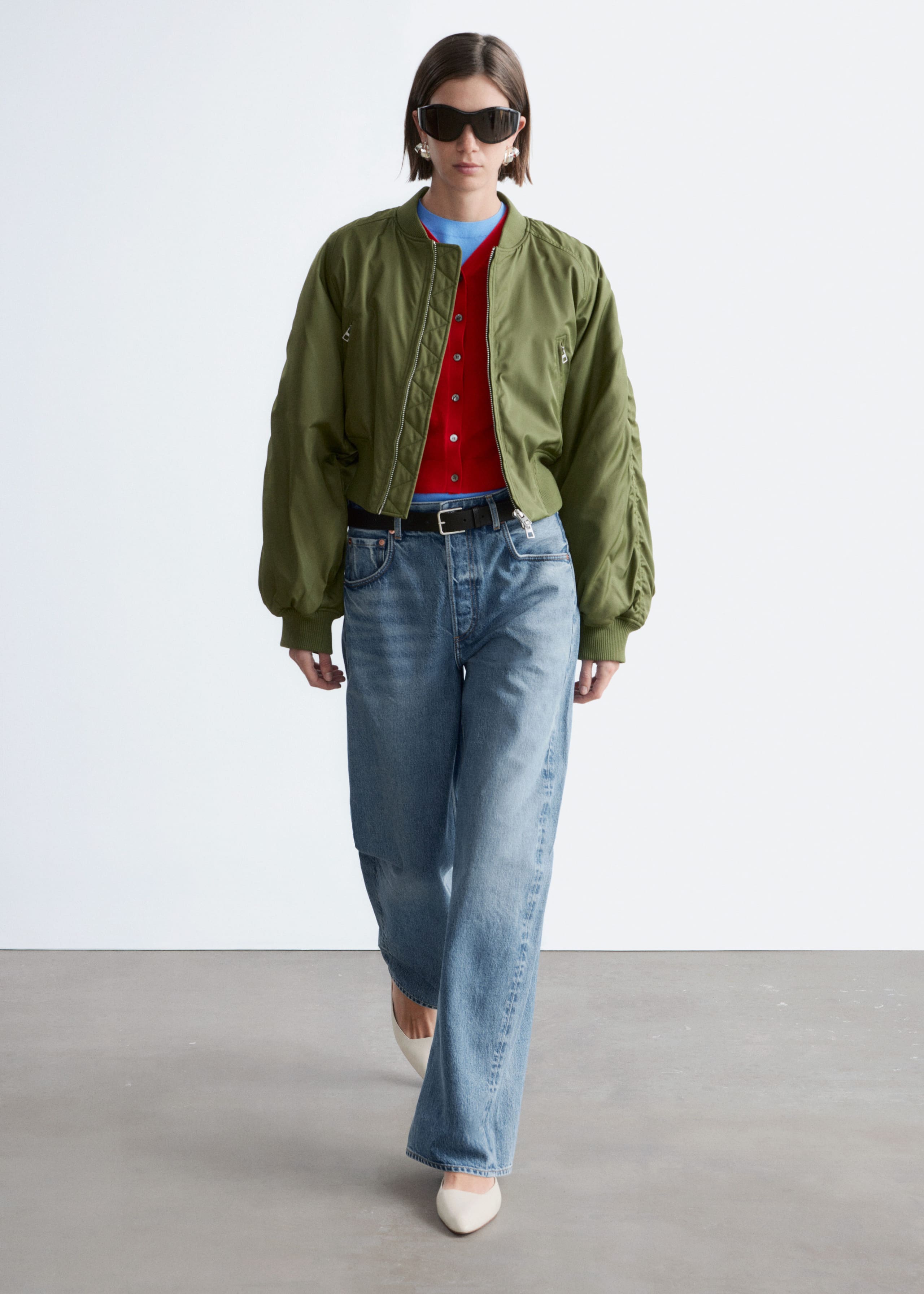 Image of Cropped Bomber Jacket