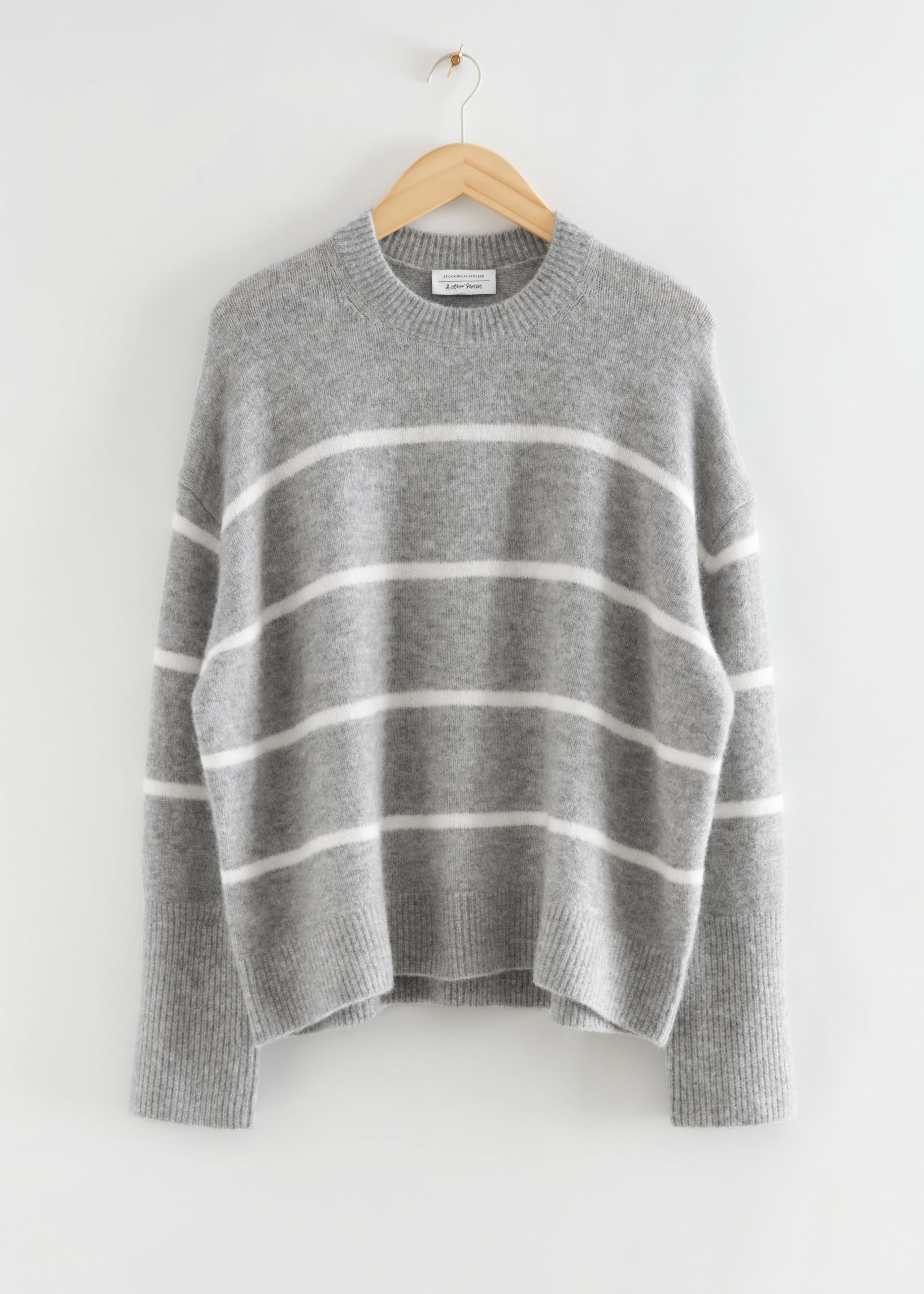 Relaxed Soft Wool Crewneck Jumper - Pink - Bodegón