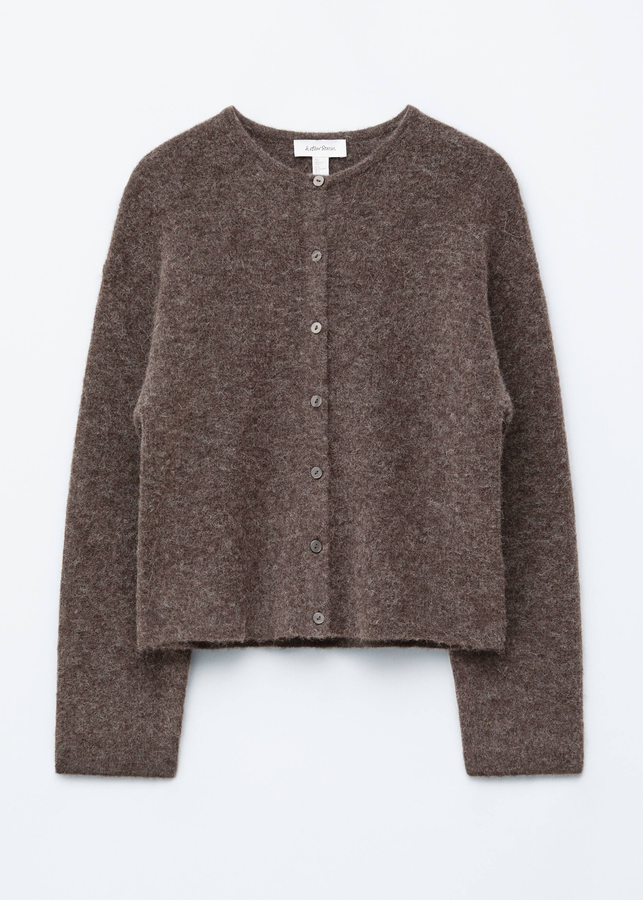 Nagyobb kép megtekintése: Alpaca-Blend Knitted Cardigan - Taupe barna - NŐI | H&M HU 6