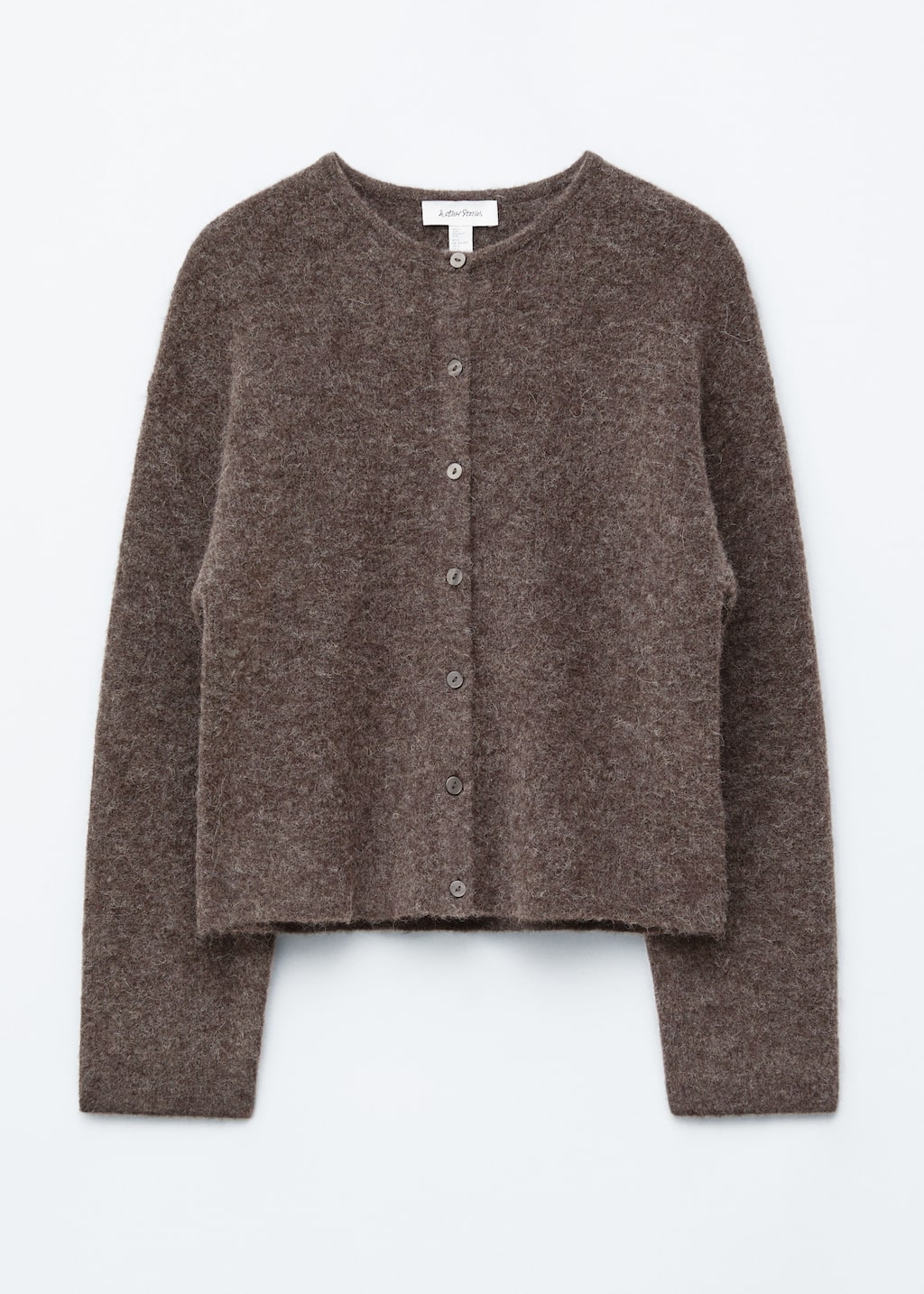 Image of Alpaca-Blend Knitted Cardigan