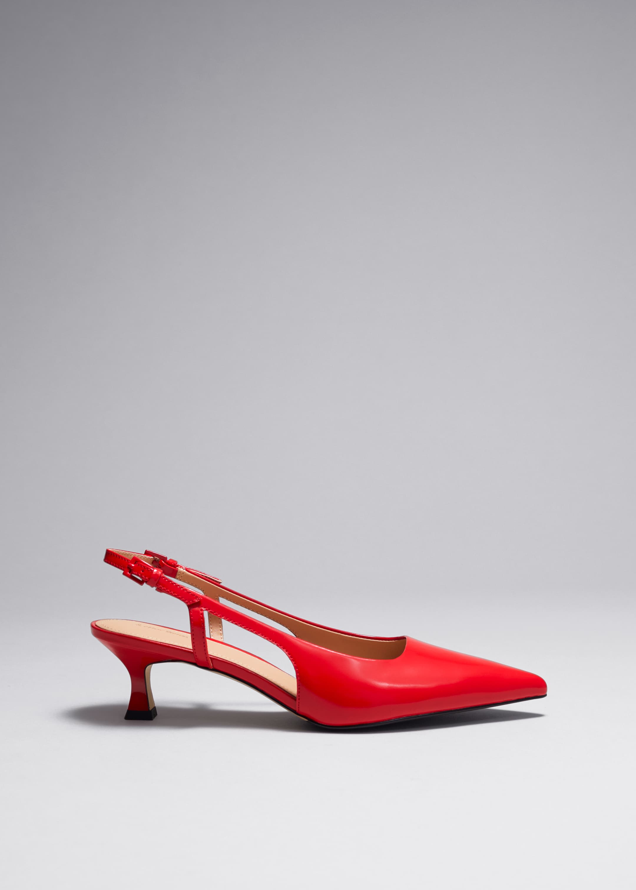 Ingrandisci l'immagine: Slingback Leather Pumps - Red - DONNA | H&M CH 1