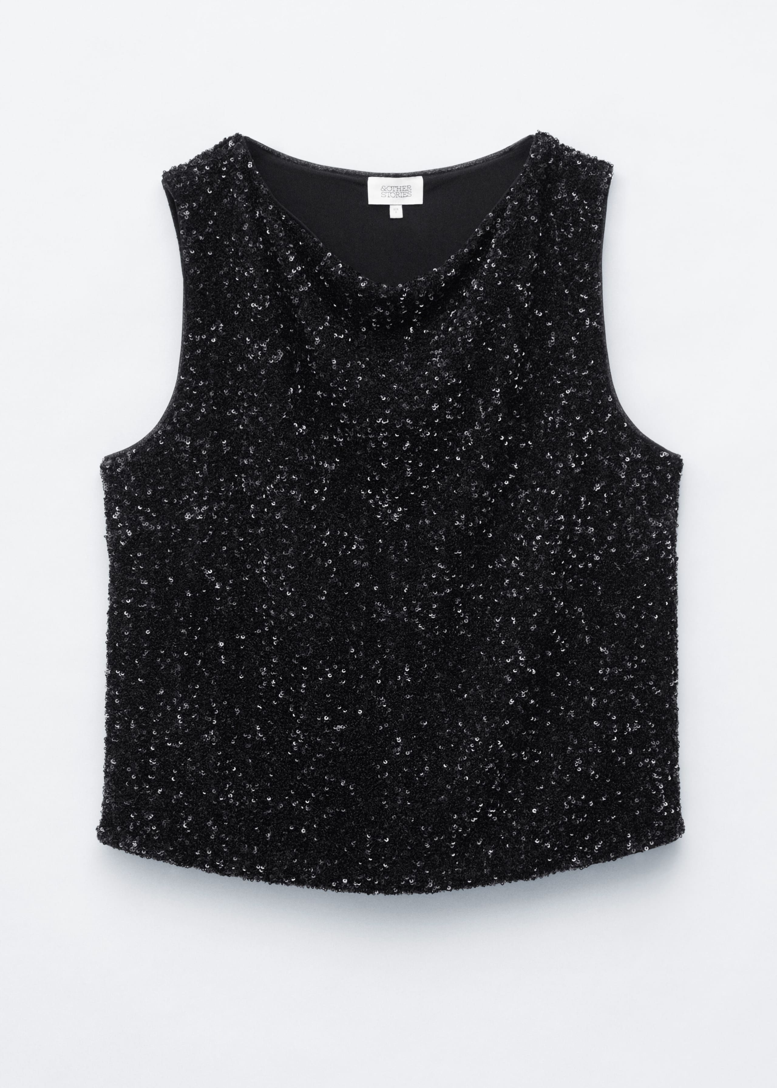 Sequin Top - Black - Still Life