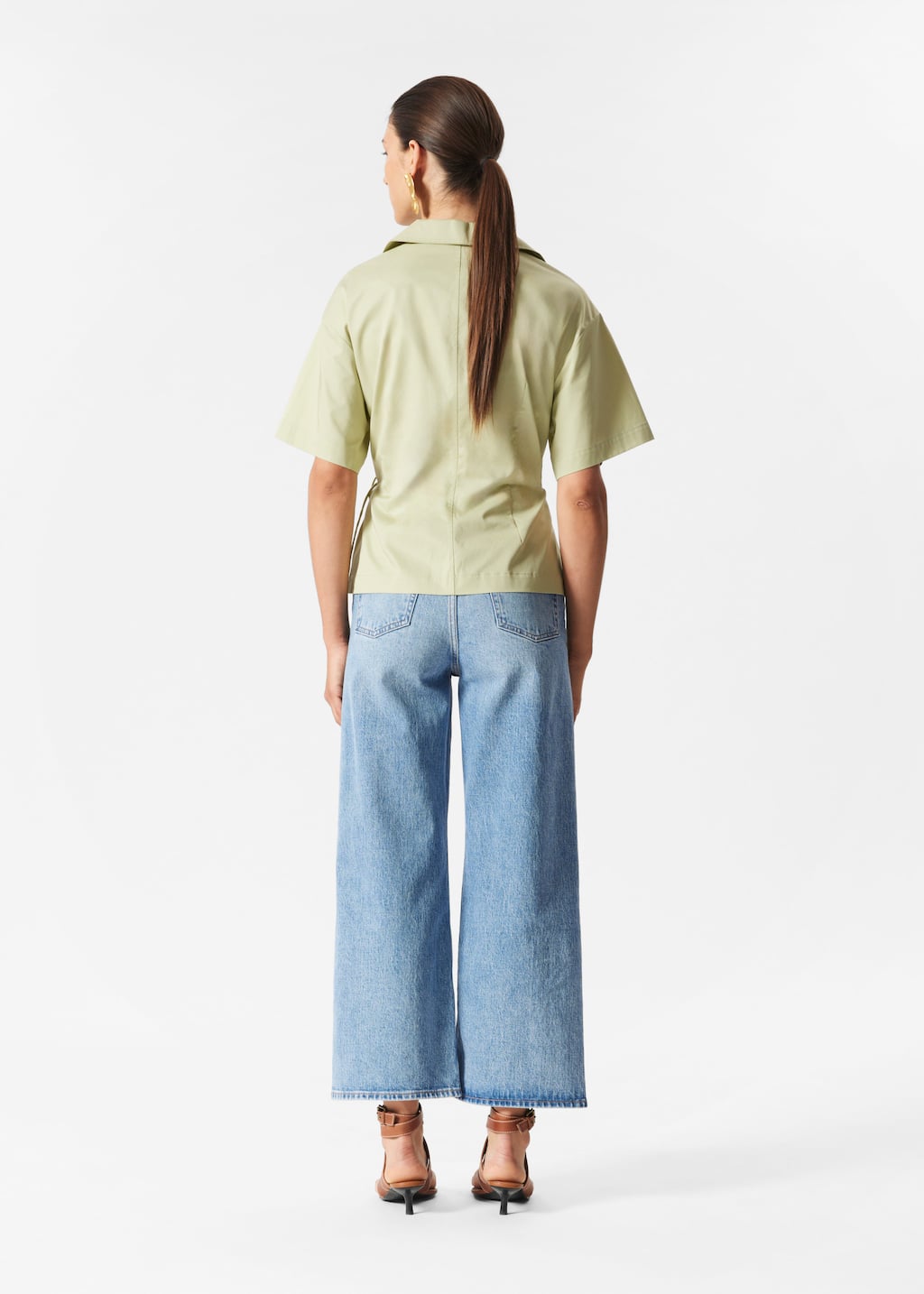 Image of Short-Sleeve Wrap Shirt