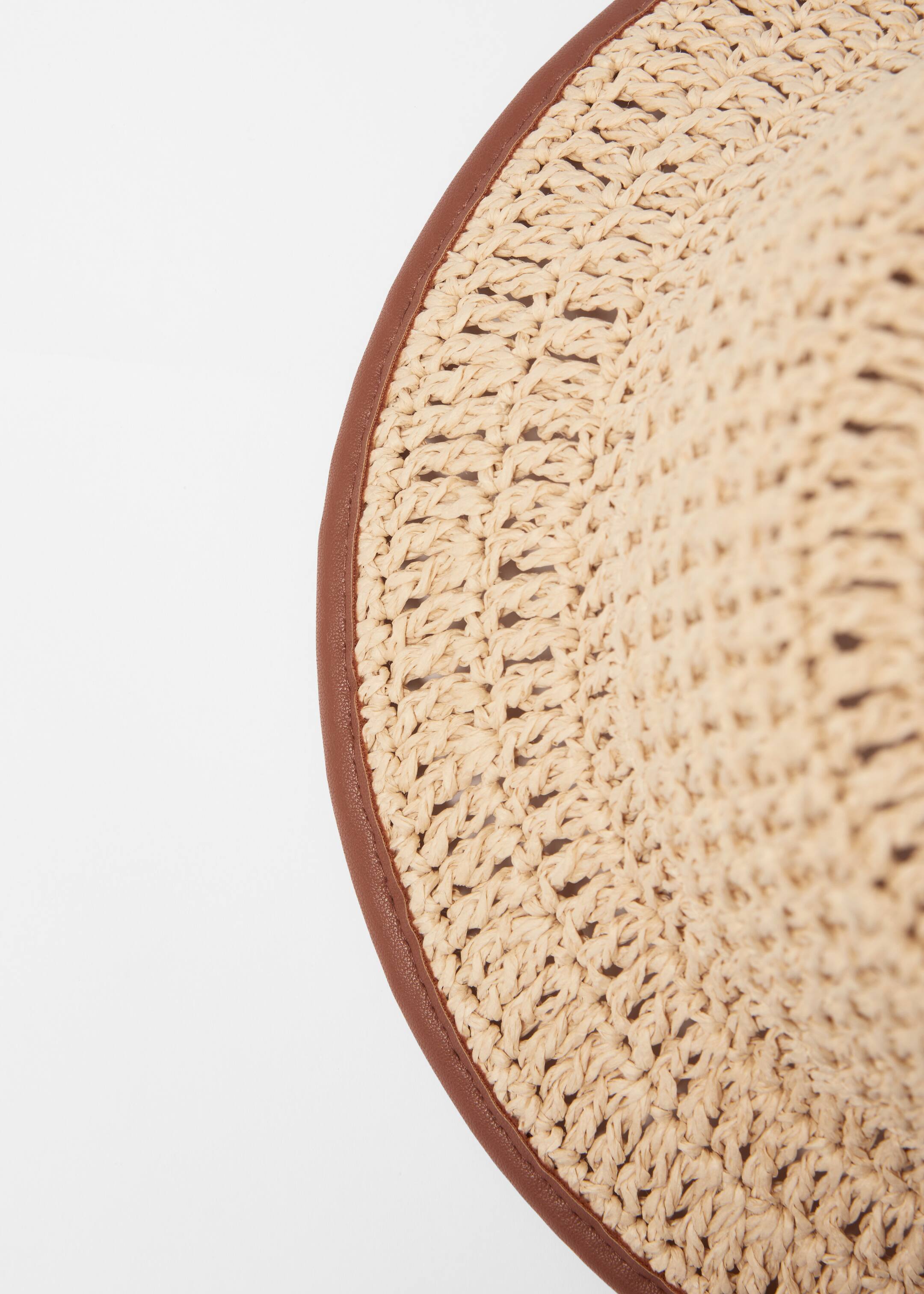 Agrandir l'image: Bob en paille à la bordure contrastée - Beige clair - FEMME | H&M FR 4