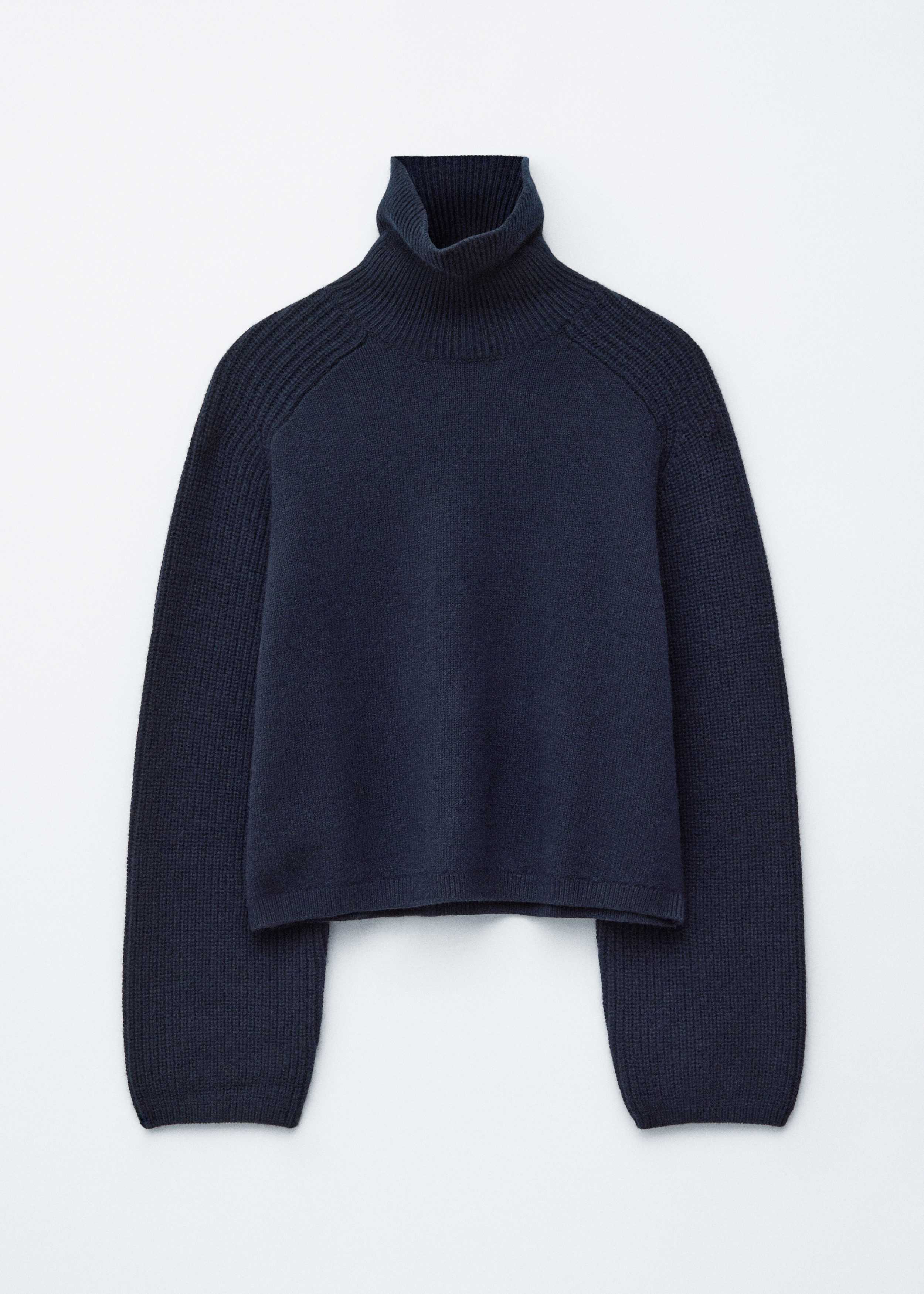 Rib-Knit Lurex Turtleneck - Dark Turquoise - & Other Stories US