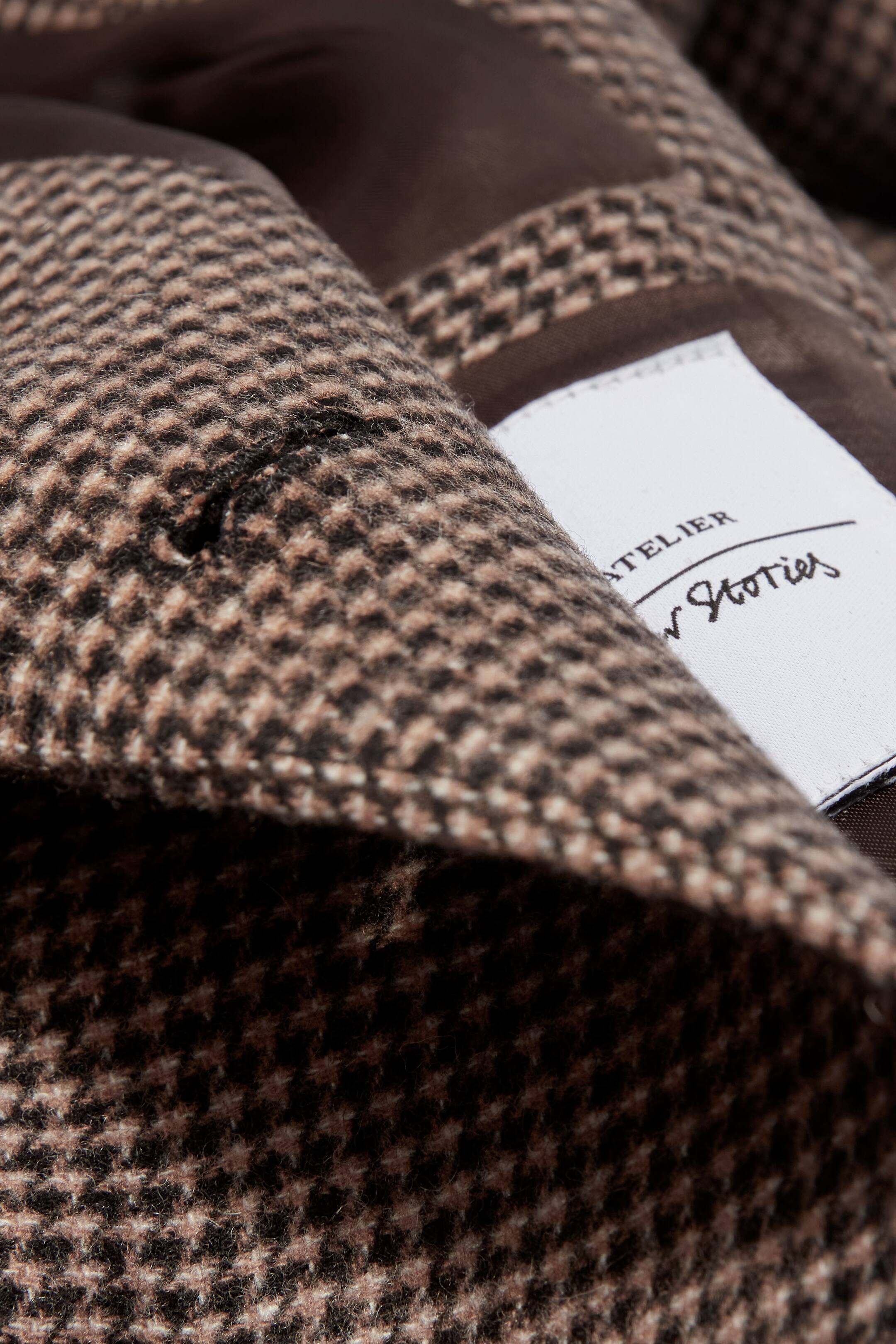 Se større billede: Uldblazer - Brun hanefjed - DAME | H&M DK 9