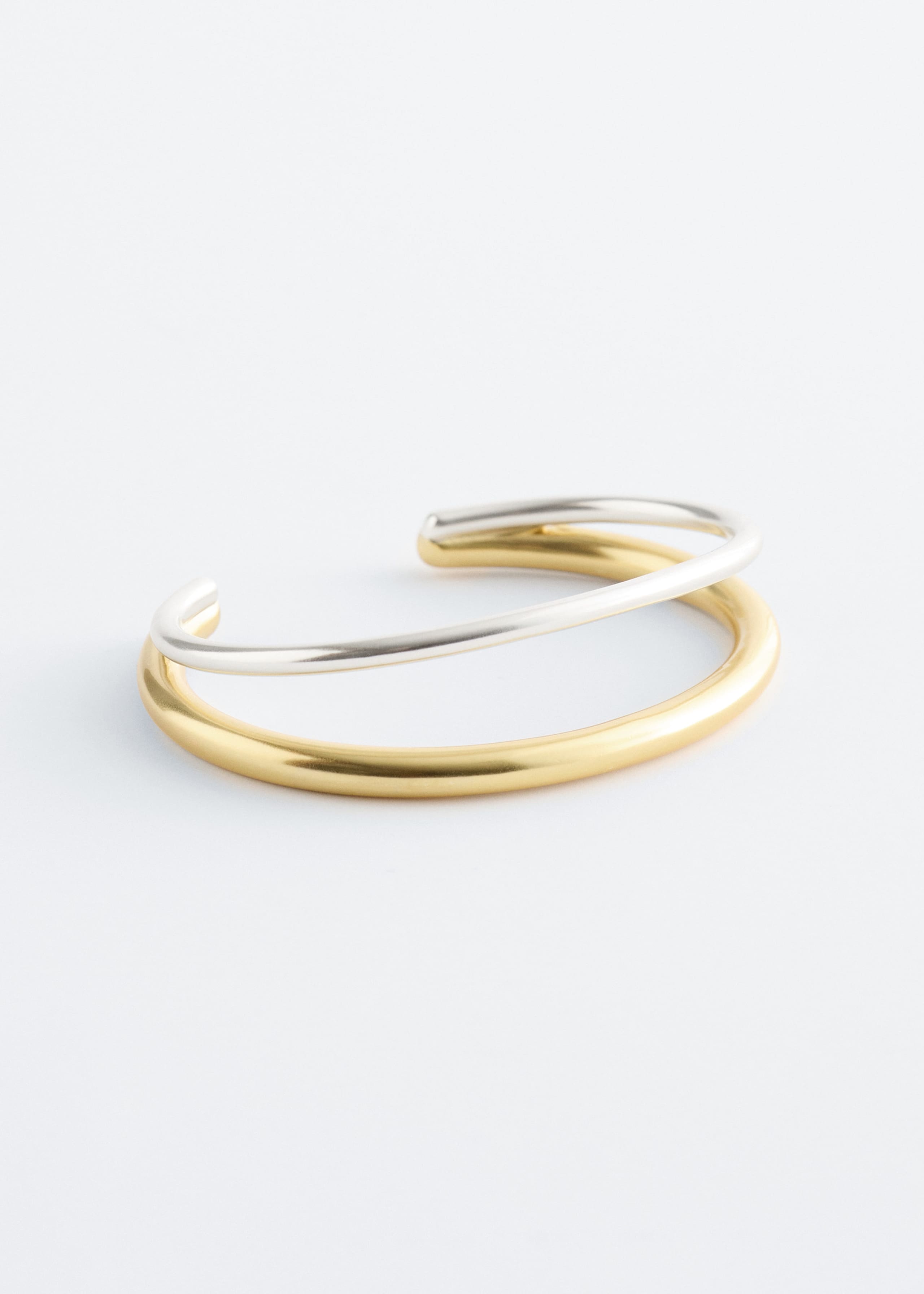 Image of Two-Tone Sculptural Cuff Bracelet