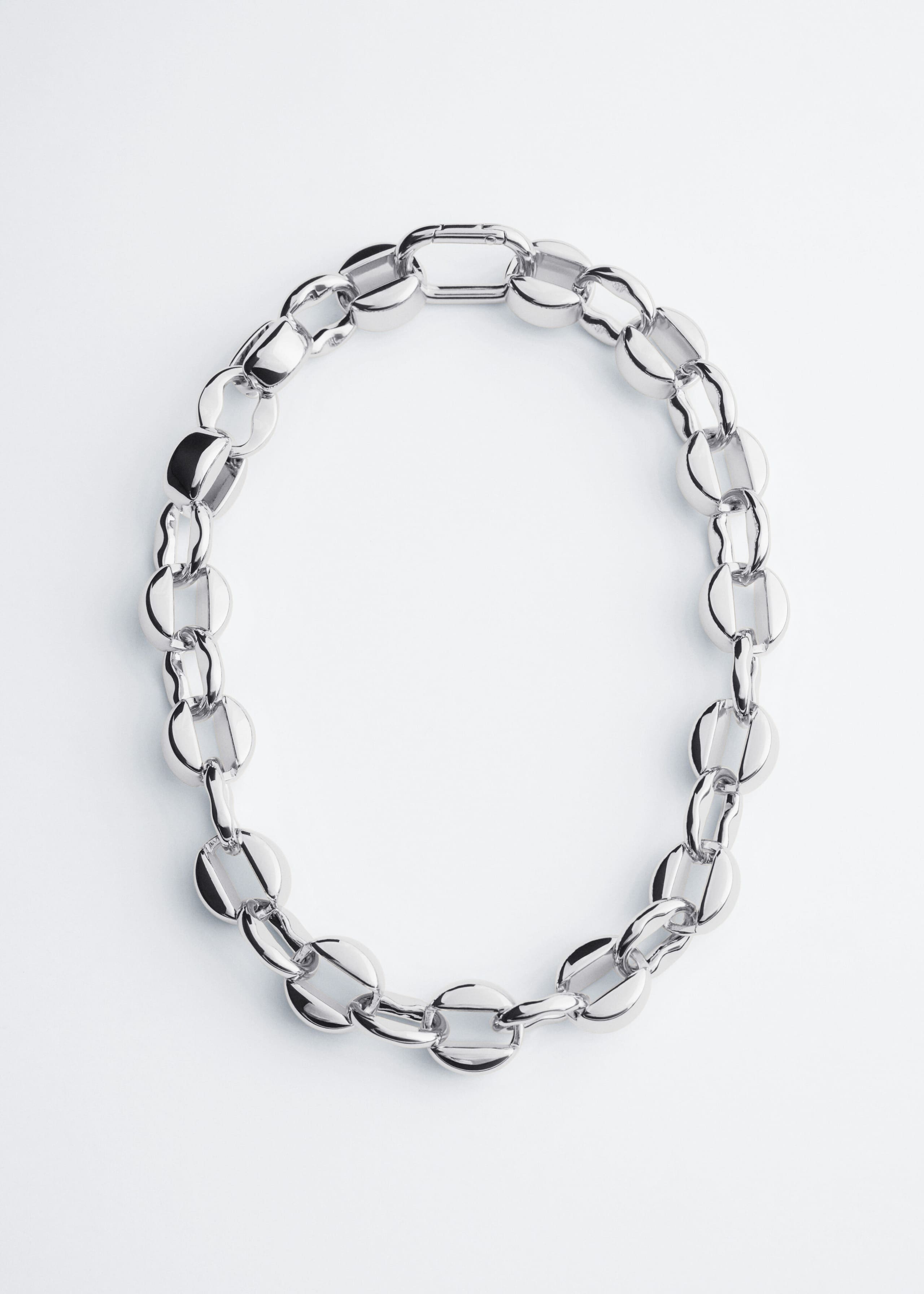 Polished Link Necklace - Silver - Still Life