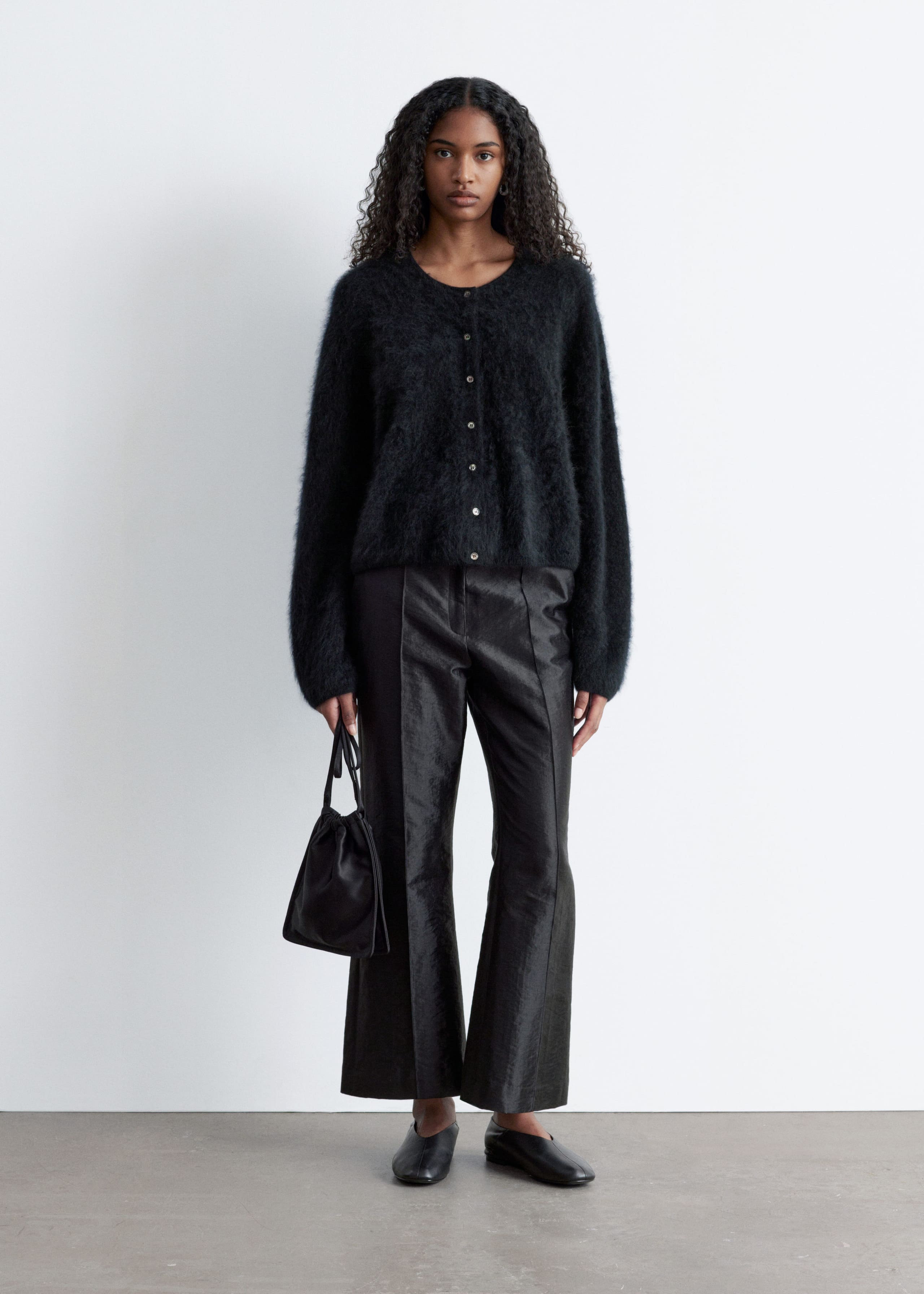 Image of Knitted Cashmere Cardigan