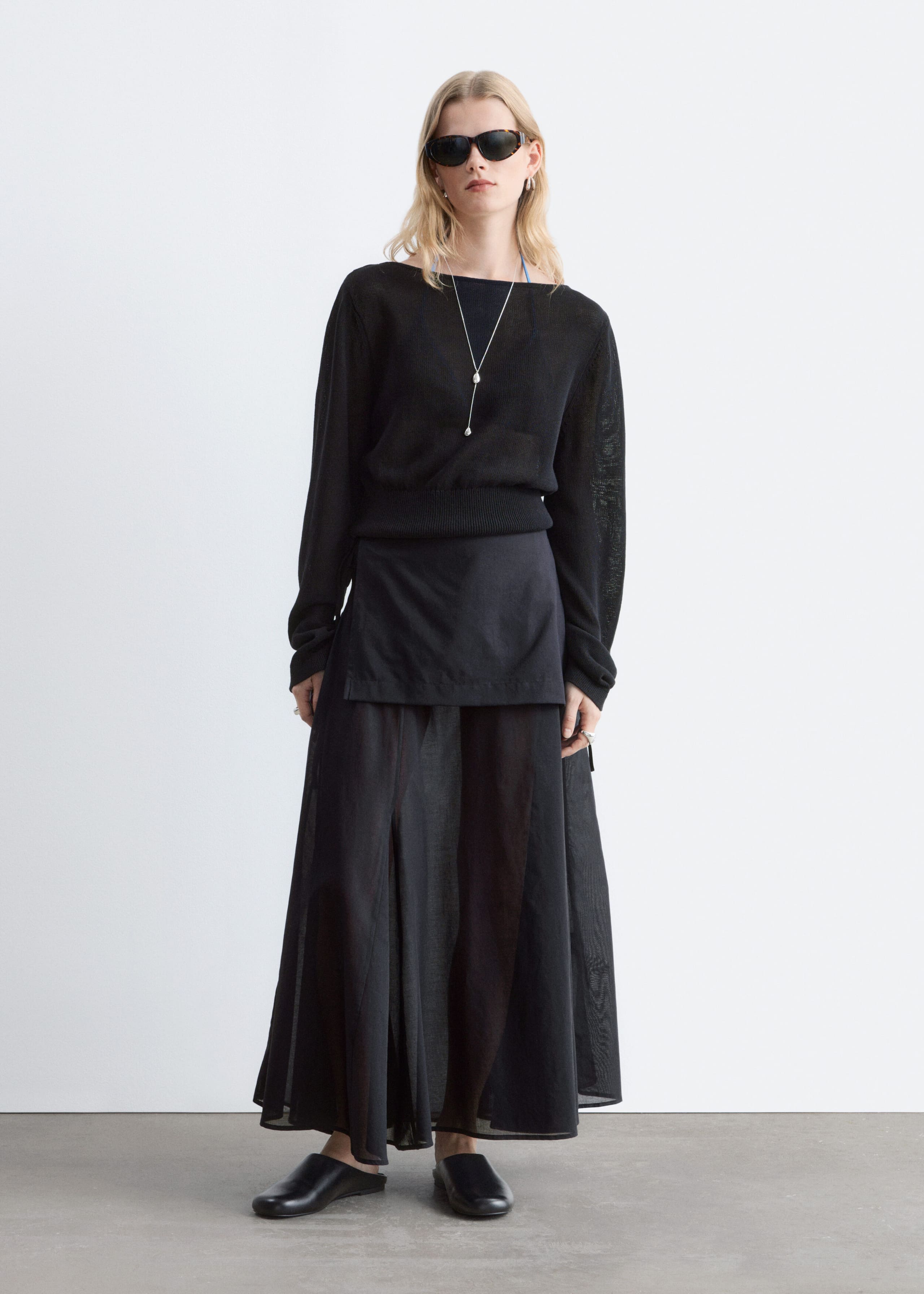 Leather Slip‑On Mules - Black - Still Life