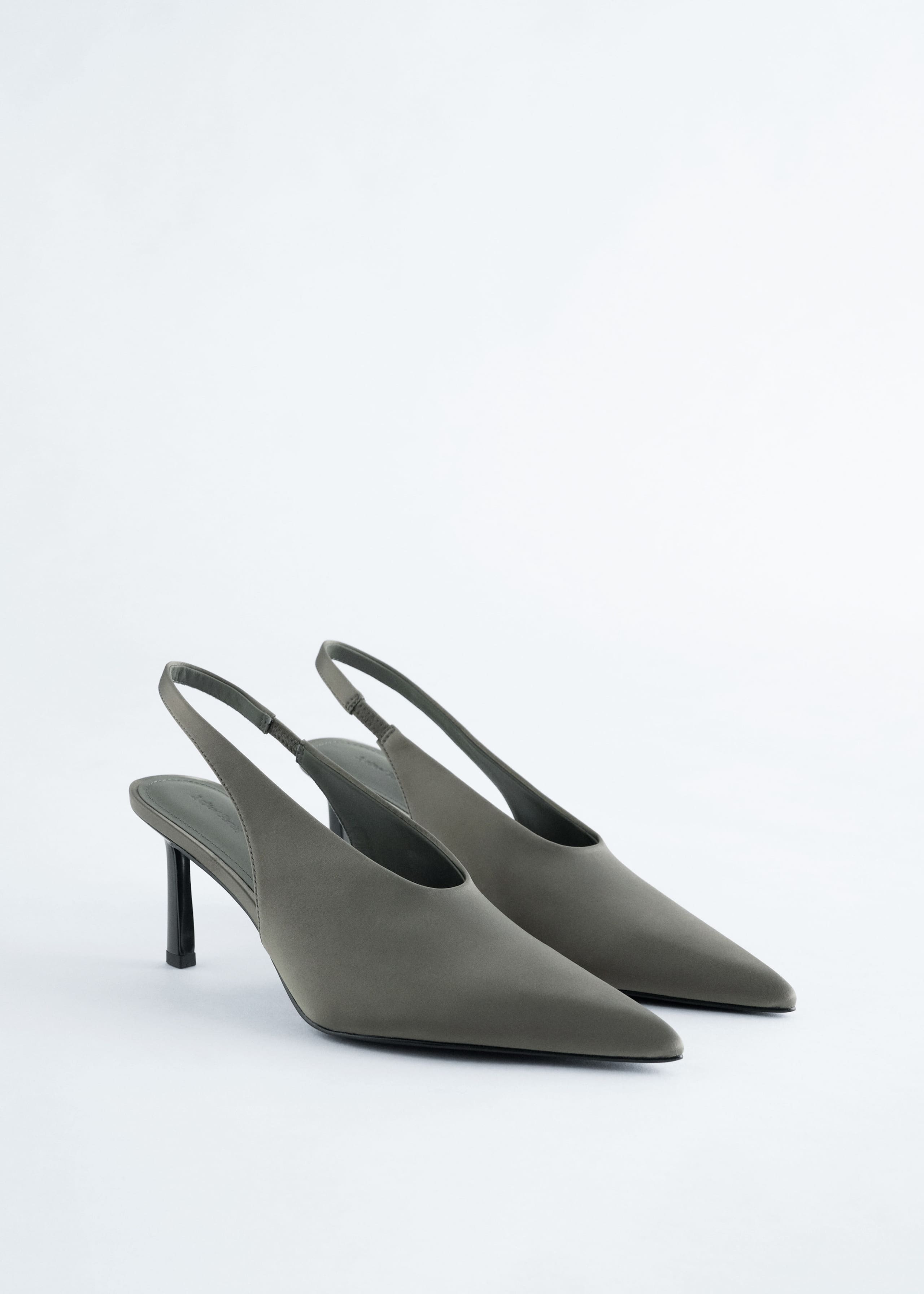 Image of Satin Slingback Pumps