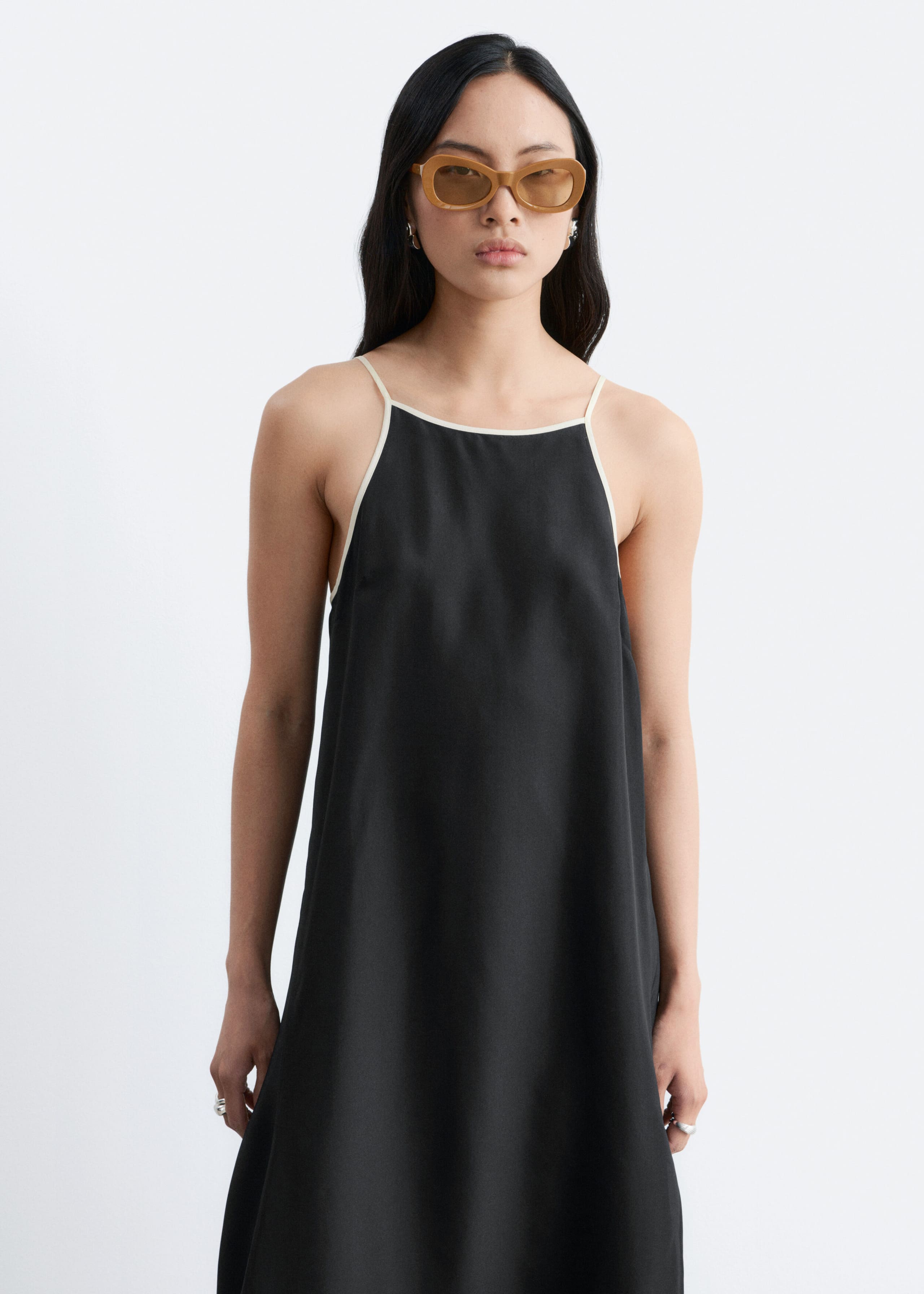 Image of Silk Maxi Strap Dress