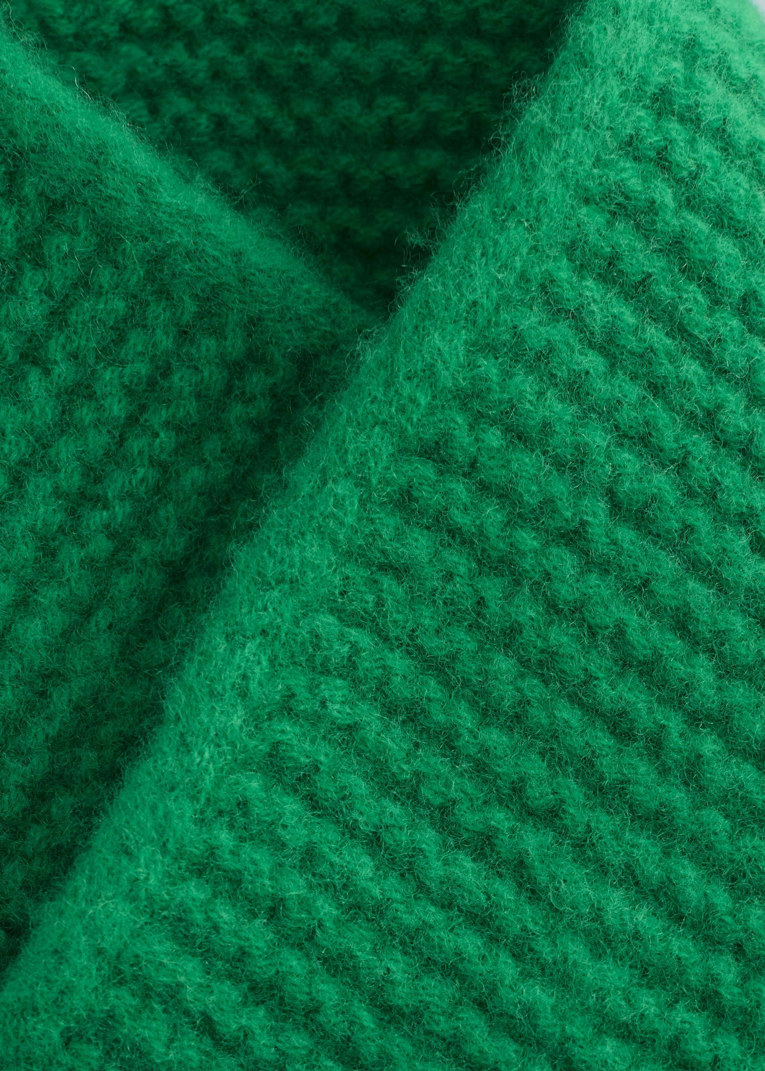 Image of Purl Knit Wool Scarf