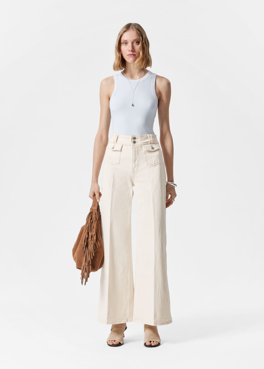 Canotta aderente - Nero - Lookbook
