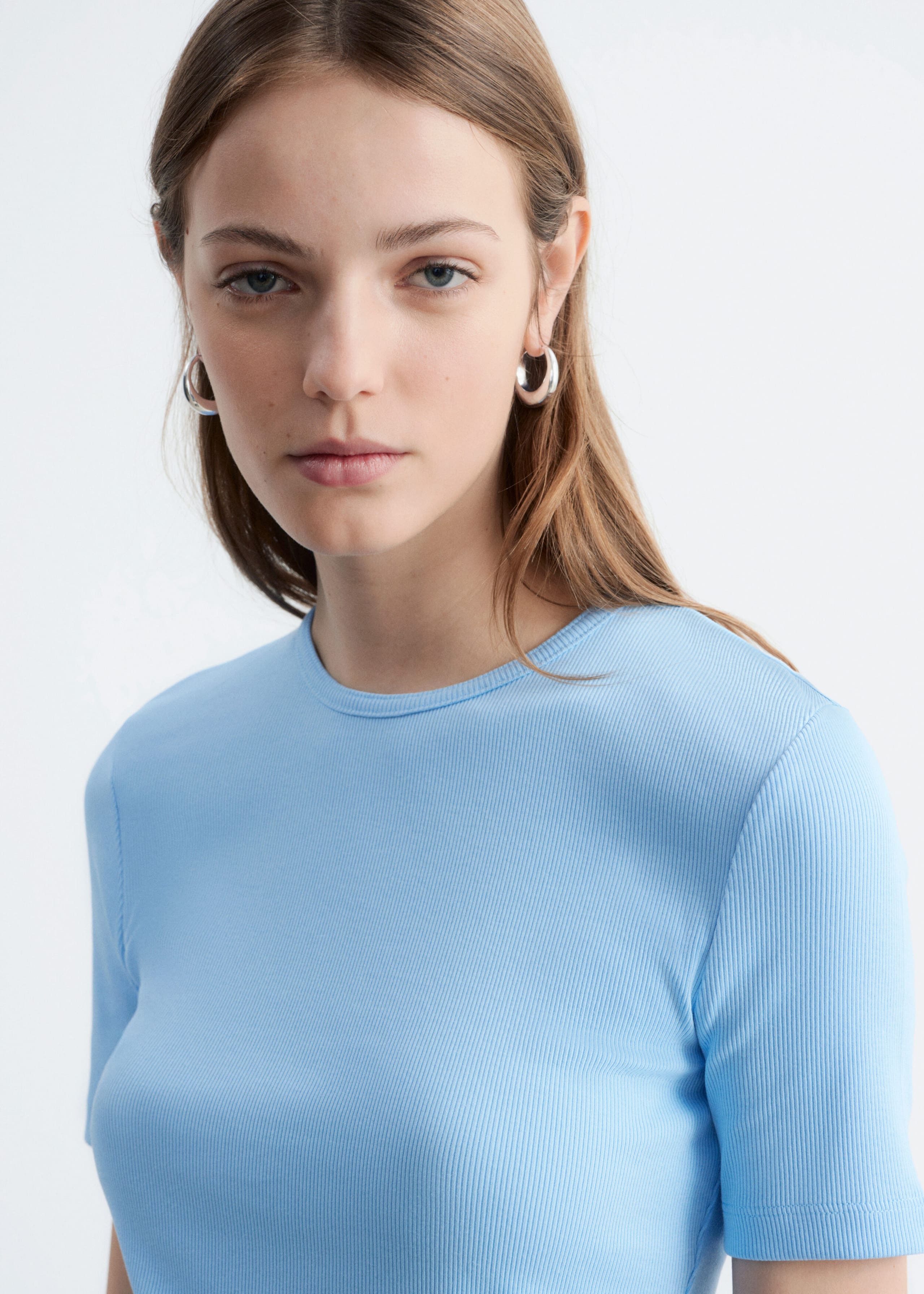 Image of Ribbed T-shirt