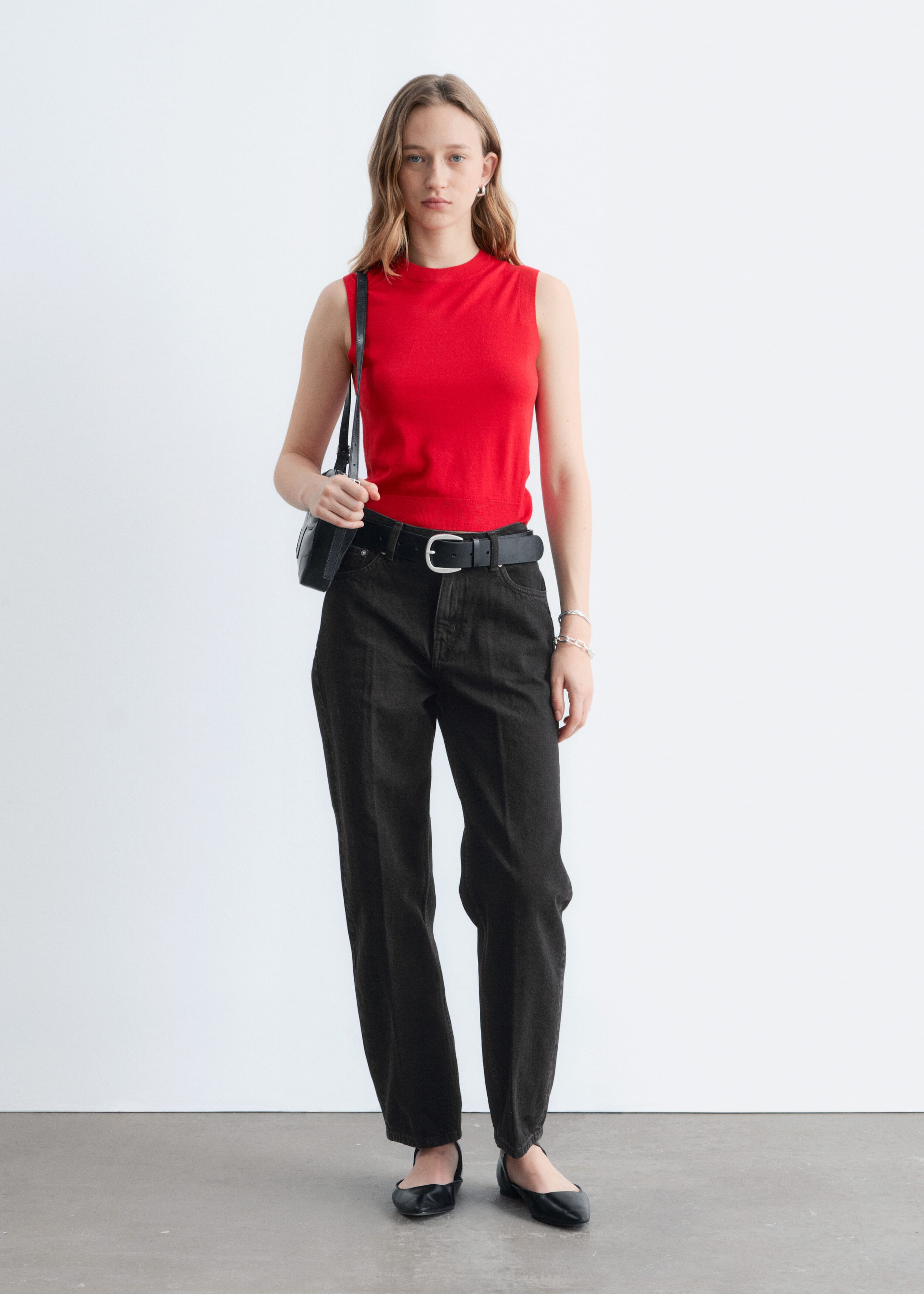 Image of Pull sans manches en cachemire