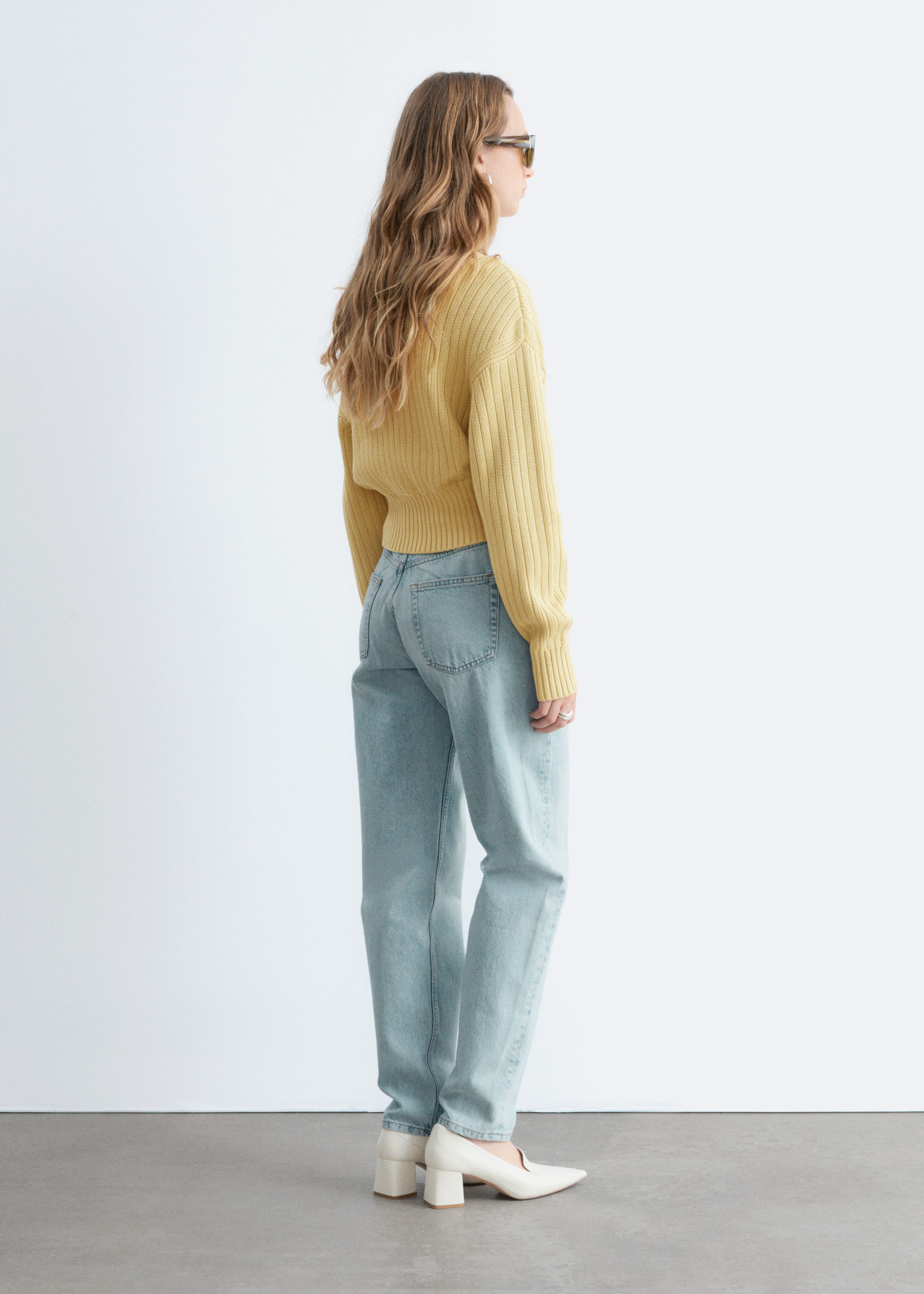 Image of Rippstrickjacke aus Baumwolle