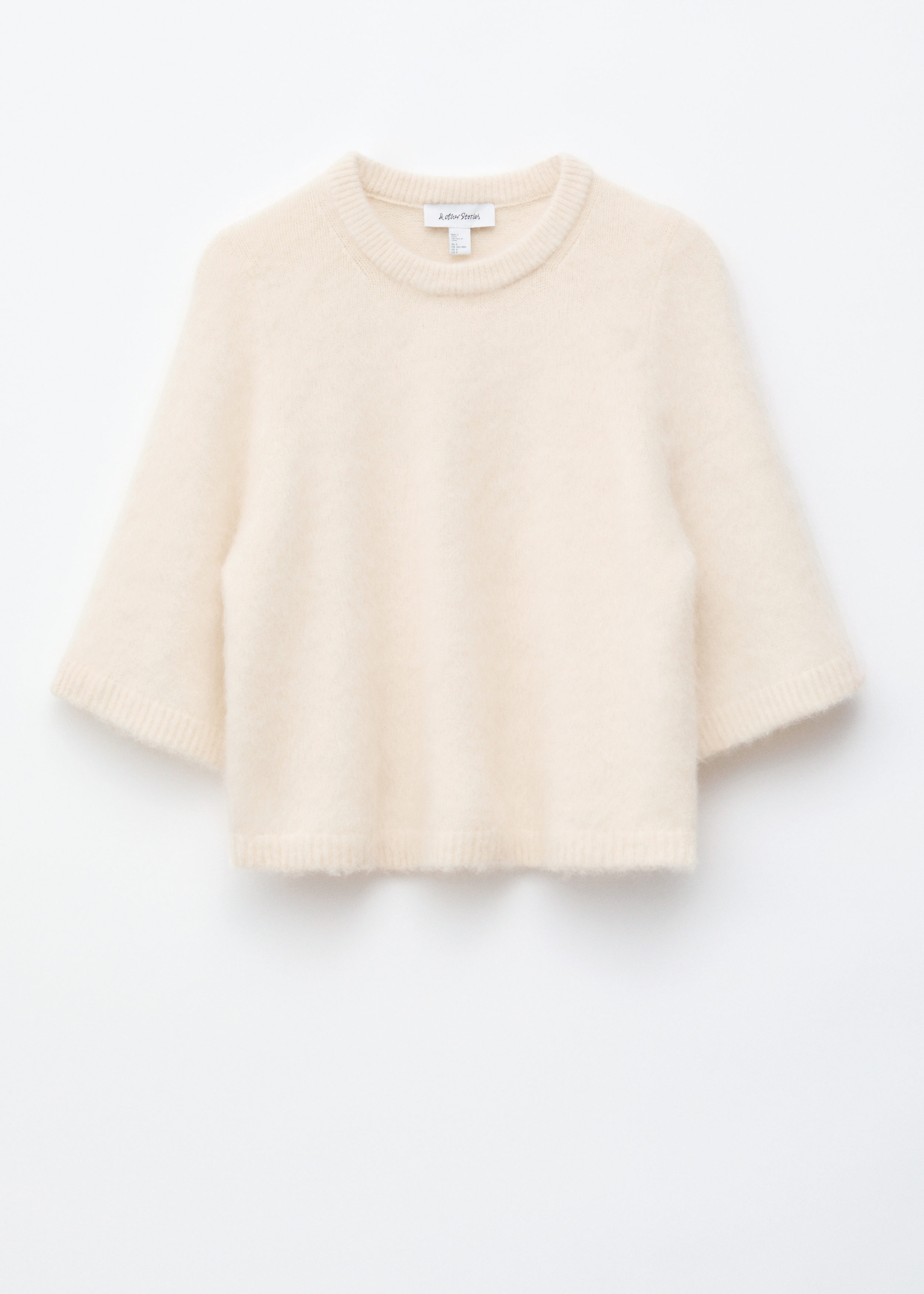 Mohair-Blend Knitted T-shirt