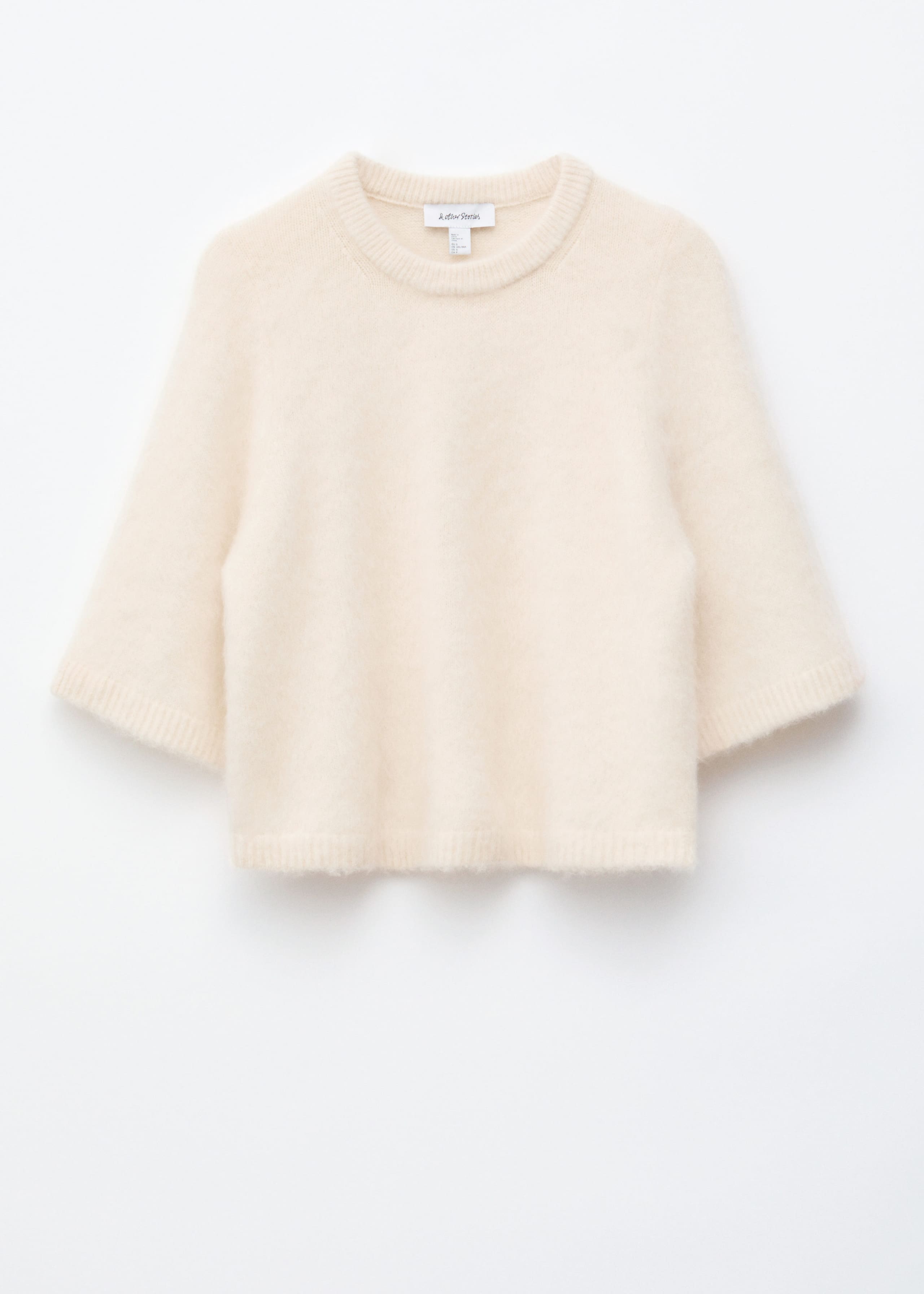 Image of Mohair-Blend Knitted T-shirt