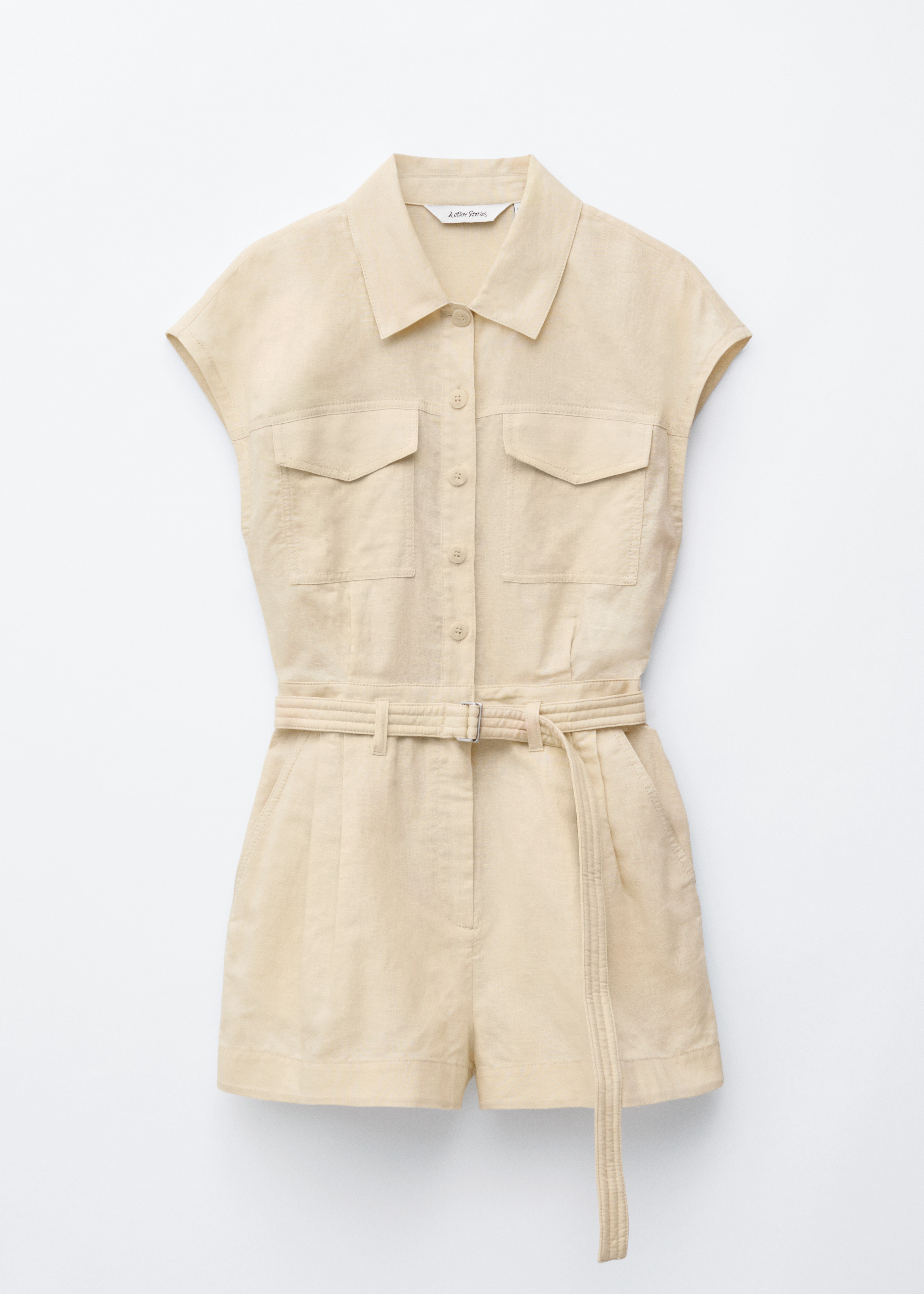 Utility-jumpsuit - Beige/Ecru