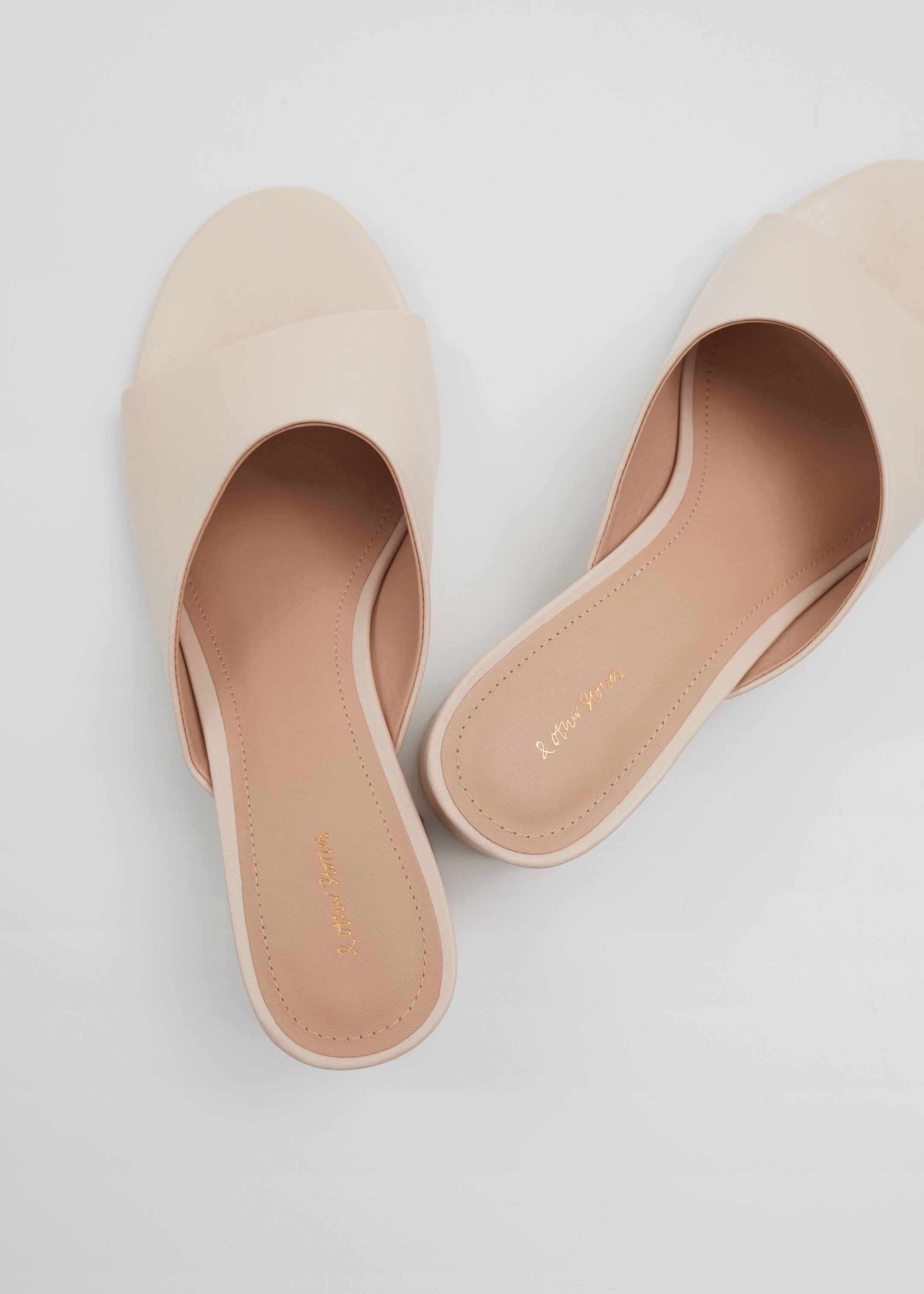 View larger image: Classic Leather Mules - Beige - Ladies | H&M GB 4