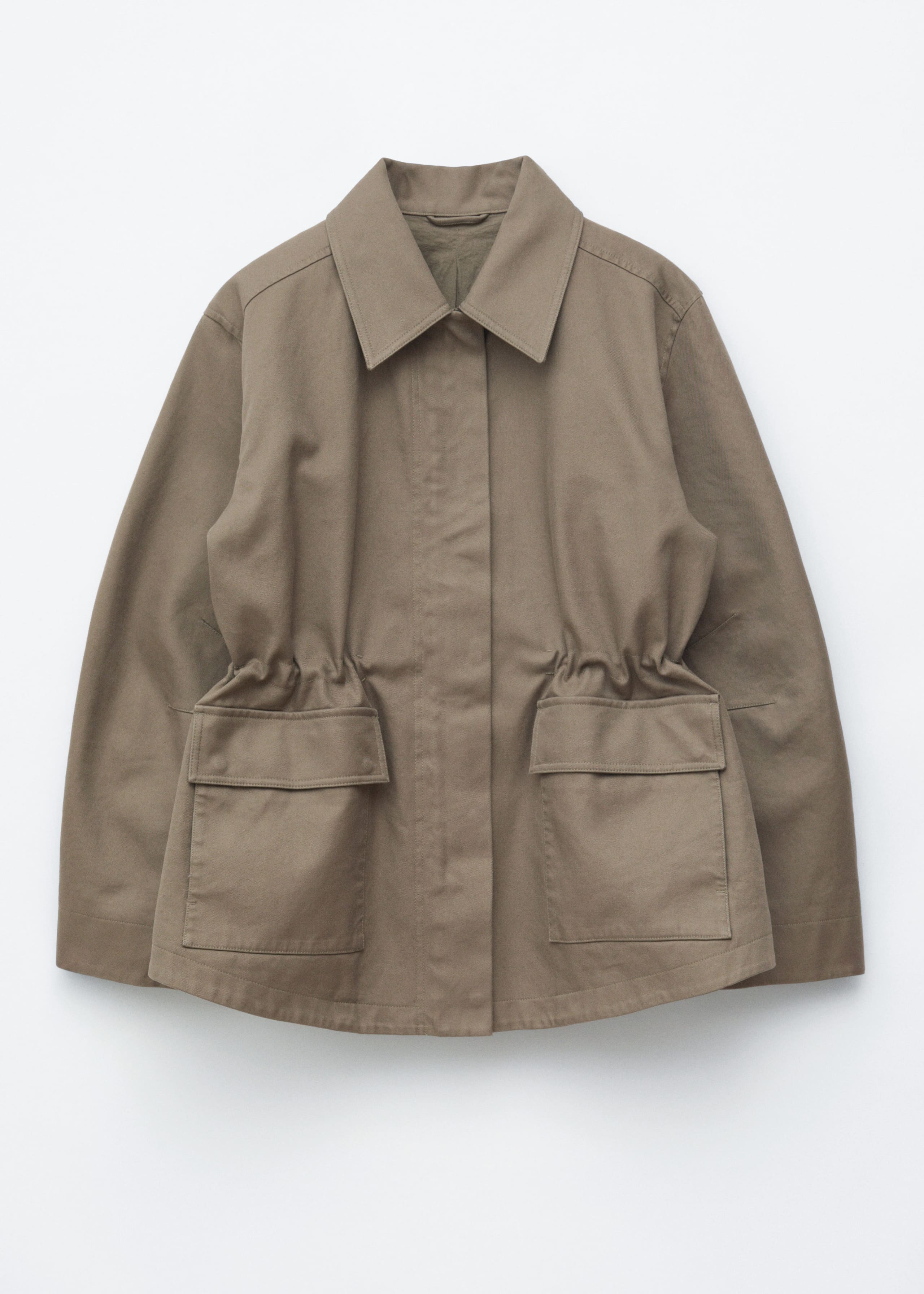 Image of Oversized Drawstring Utility Jacket
