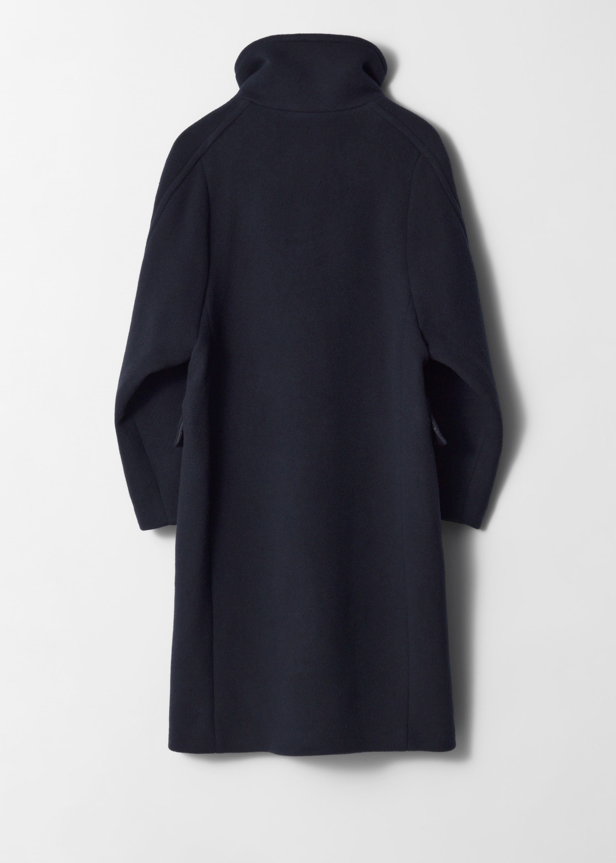 Größeres Bild ansehen: Wollmantel mit Tunnelkragen - Dunkelblau - Ladies | H&M DE 2