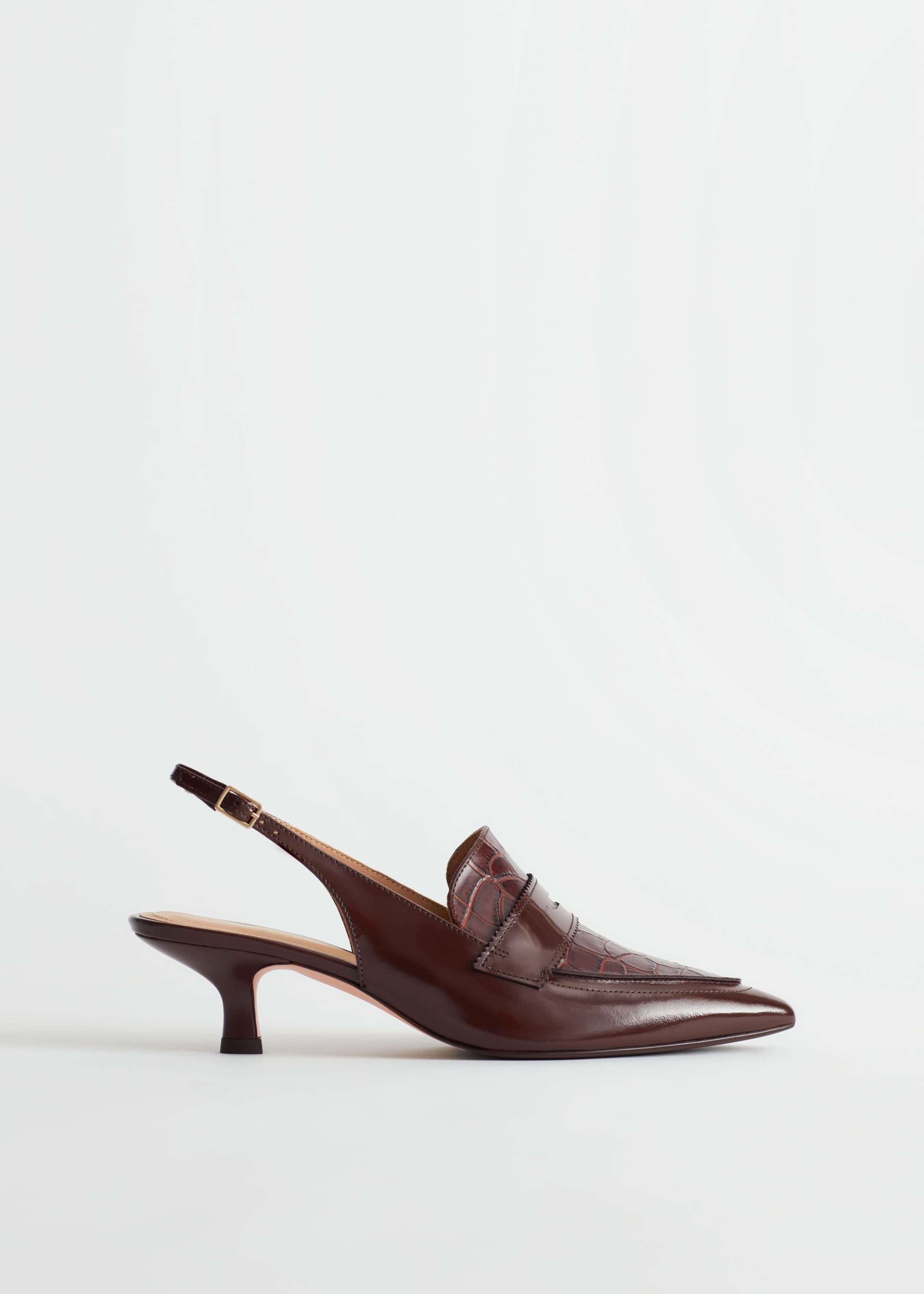 Image of Slingback Loafer Pumps