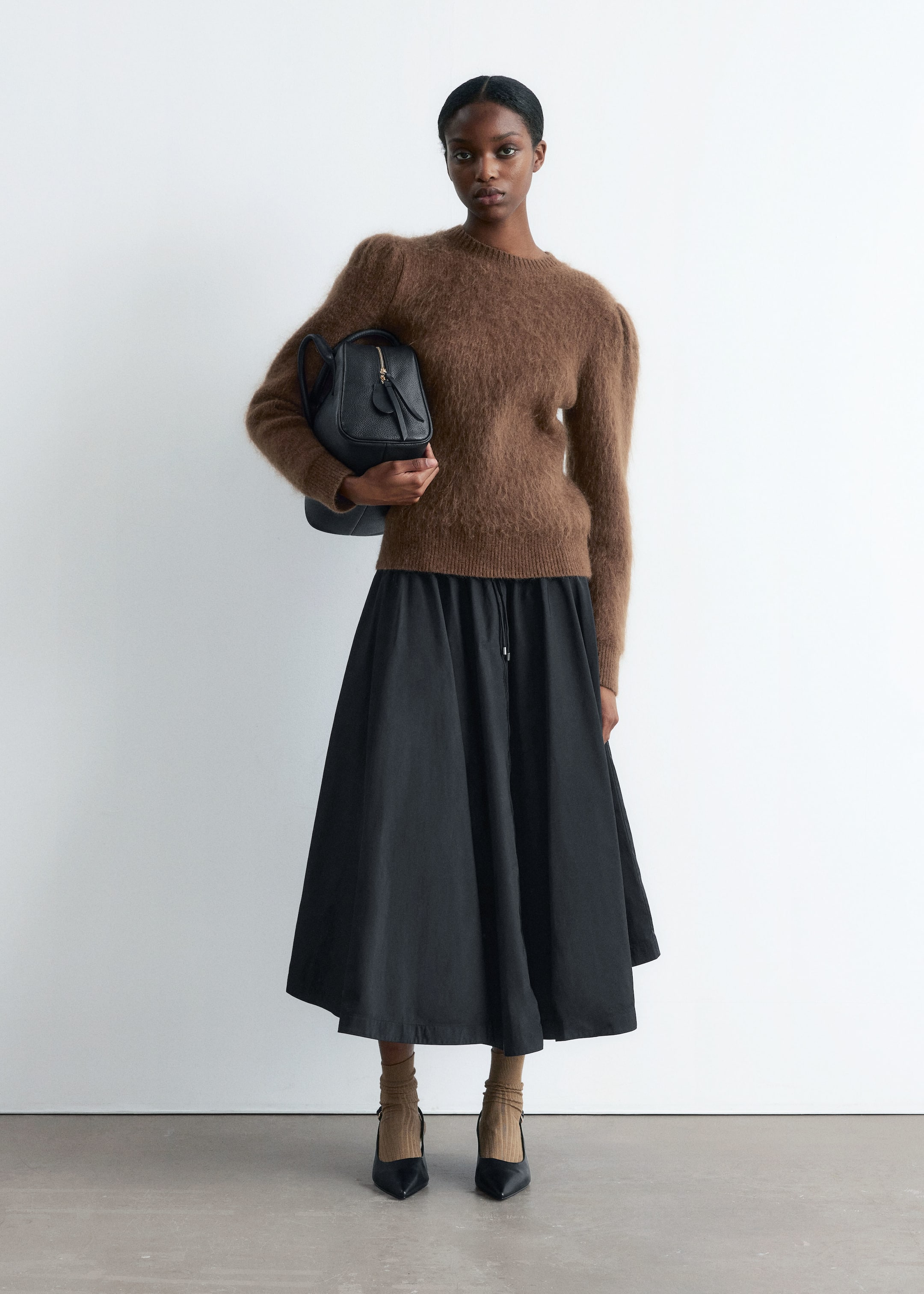 Ver imagen más grande: Zapatos de tacón de cuña de piel con tira trasera - Negro - MUJER | H&M ES 2