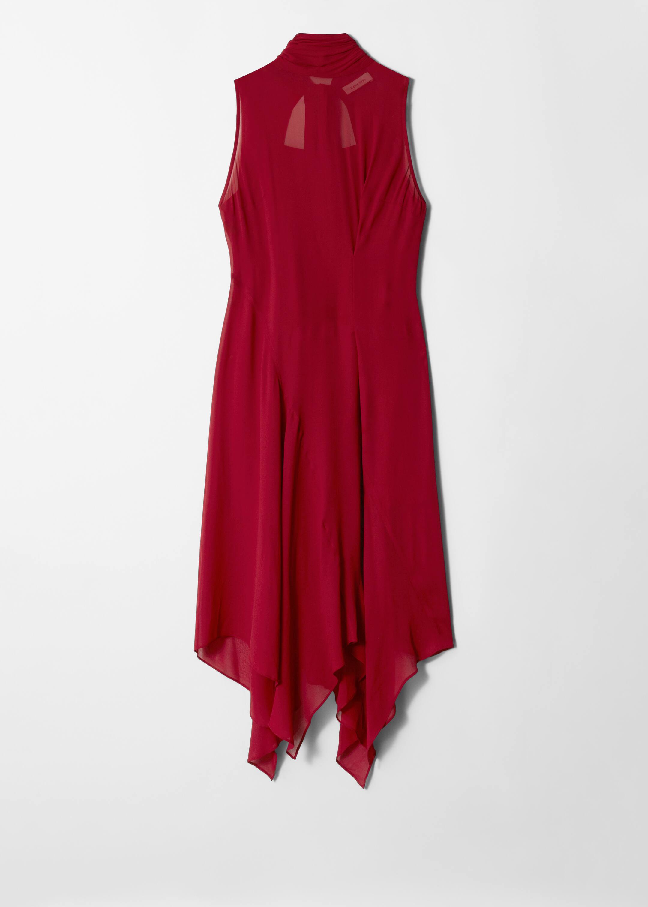 Grotere afbeelding bekijken: Midi-jurk met sjaaldetail - Dark Red - DAMES | H&M BE 6