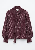 Burgundy/Dots