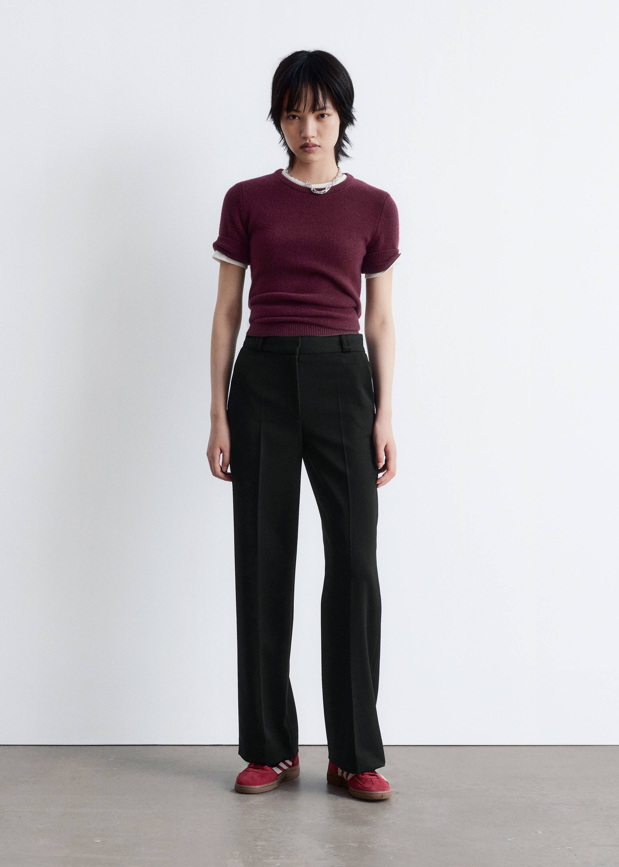 Преглед на по-голямо изображение: Wide Press-Crease Trousers - Черно - ЖЕНИ | H&M BG 3
