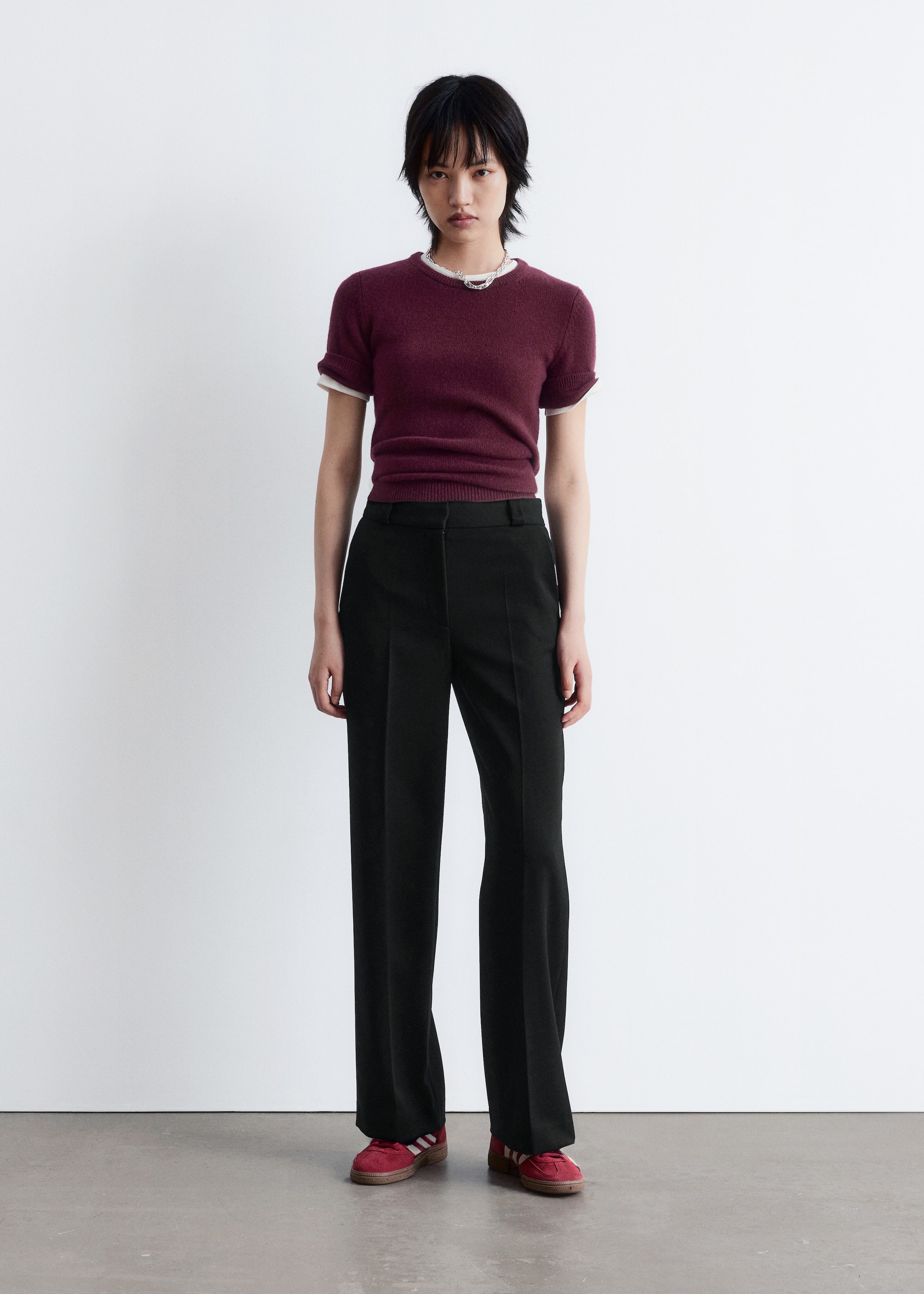 Vis større bilde: Vide bukser med trykkbrett - Svart - DAME | H&M NO 3