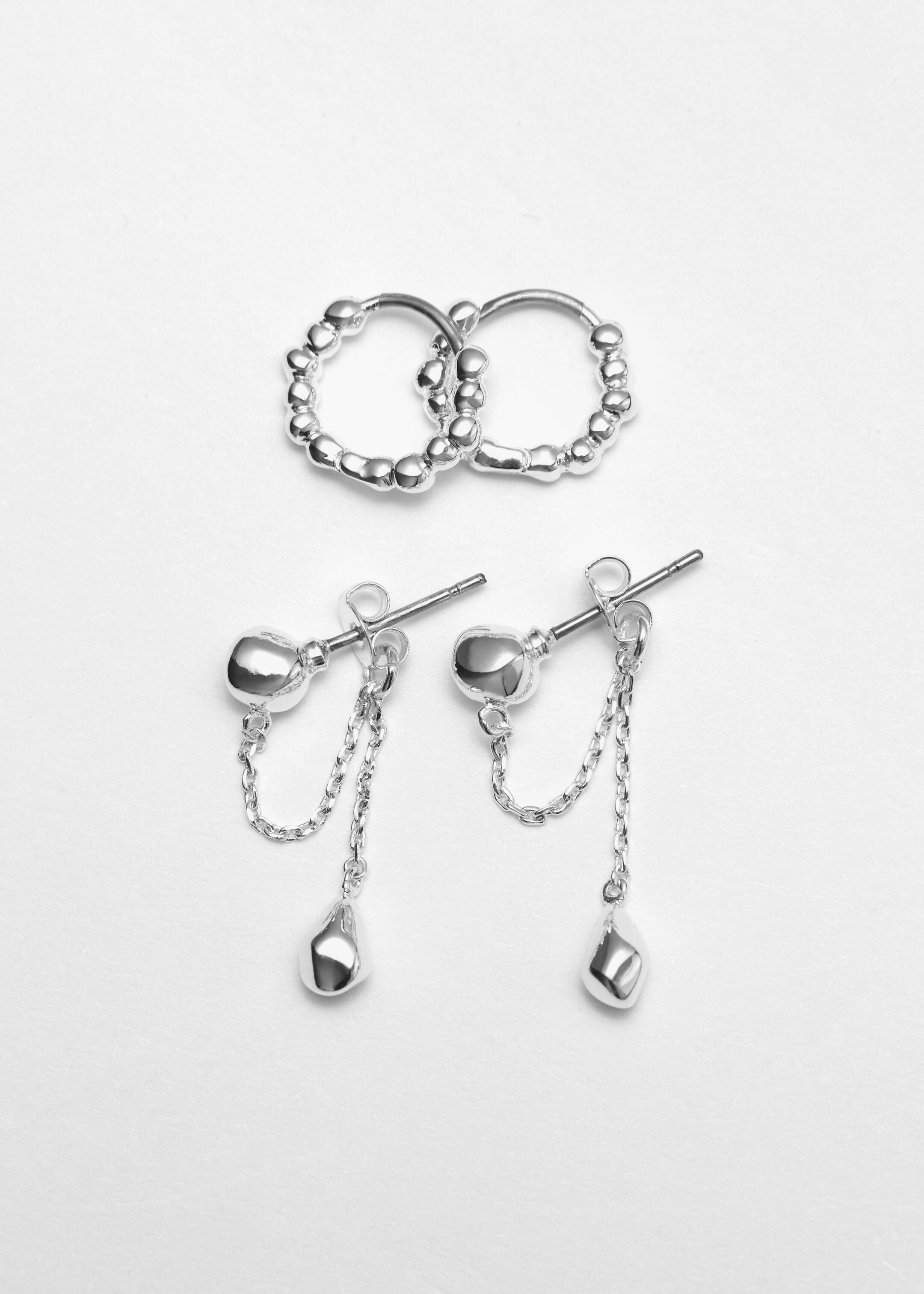 Größeres Bild ansehen: Kettenohrringe im Set - Silber - Ladies | H&M DE 1