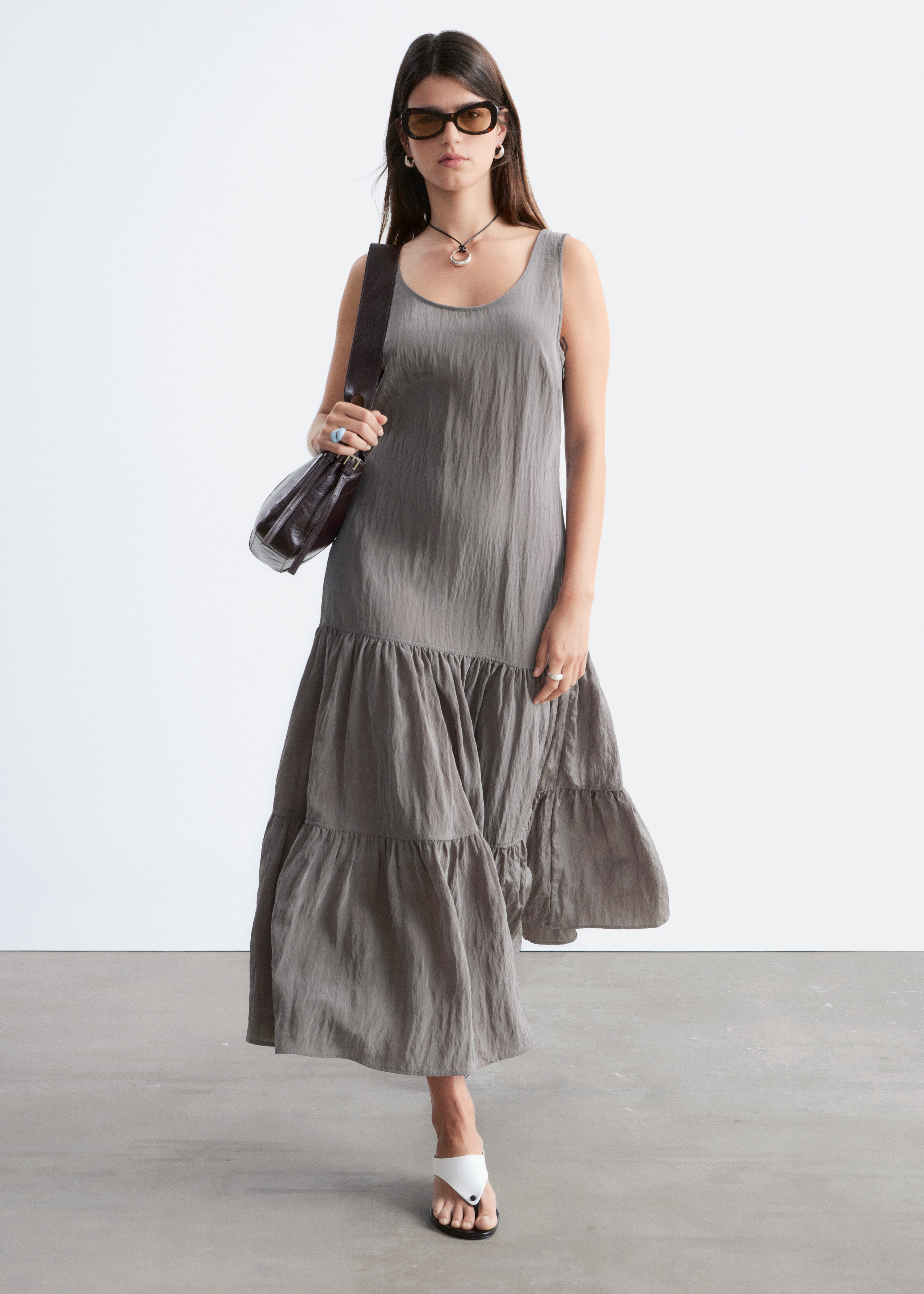 Grey Maxi Dresses | Long-Sleeve & Bodycon | H&M US | H&M GB